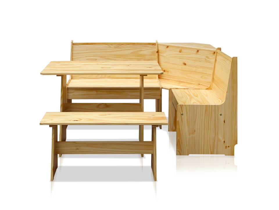 BARNIE Essgruppe, Material Massivholz, Kiefer natur lackiert 