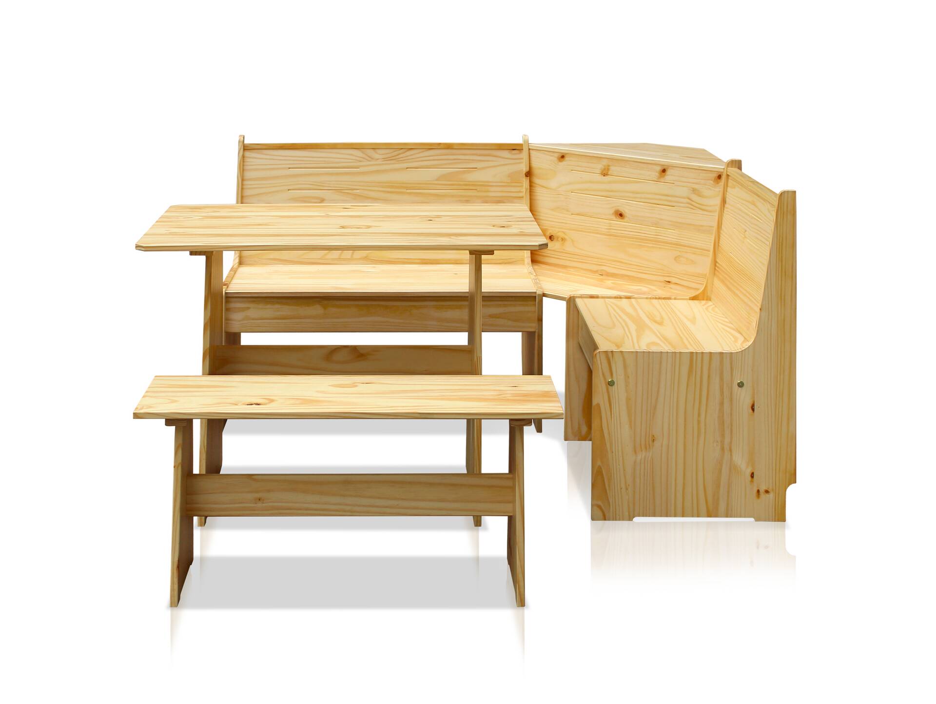 BARNIE Essgruppe, Material Massivholz, Kiefer natur lackiert 