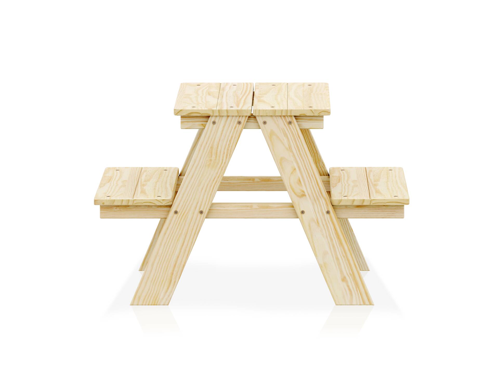 PICKNICK Kinder-Sitzgruppe, Material Massivholz Kiefer natur lackiert