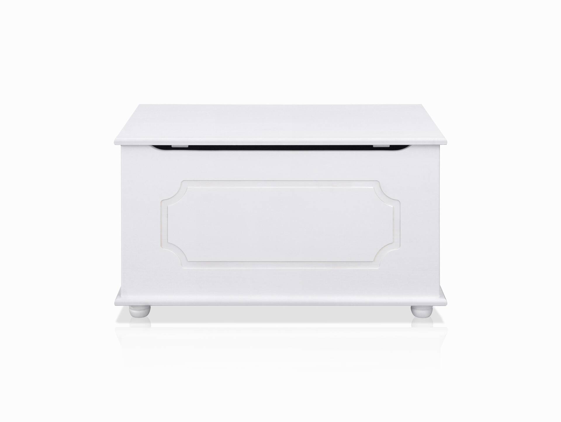 EMEL Truhe/Aufbewahrungsbox, Material Massivholz Kiefer weiss