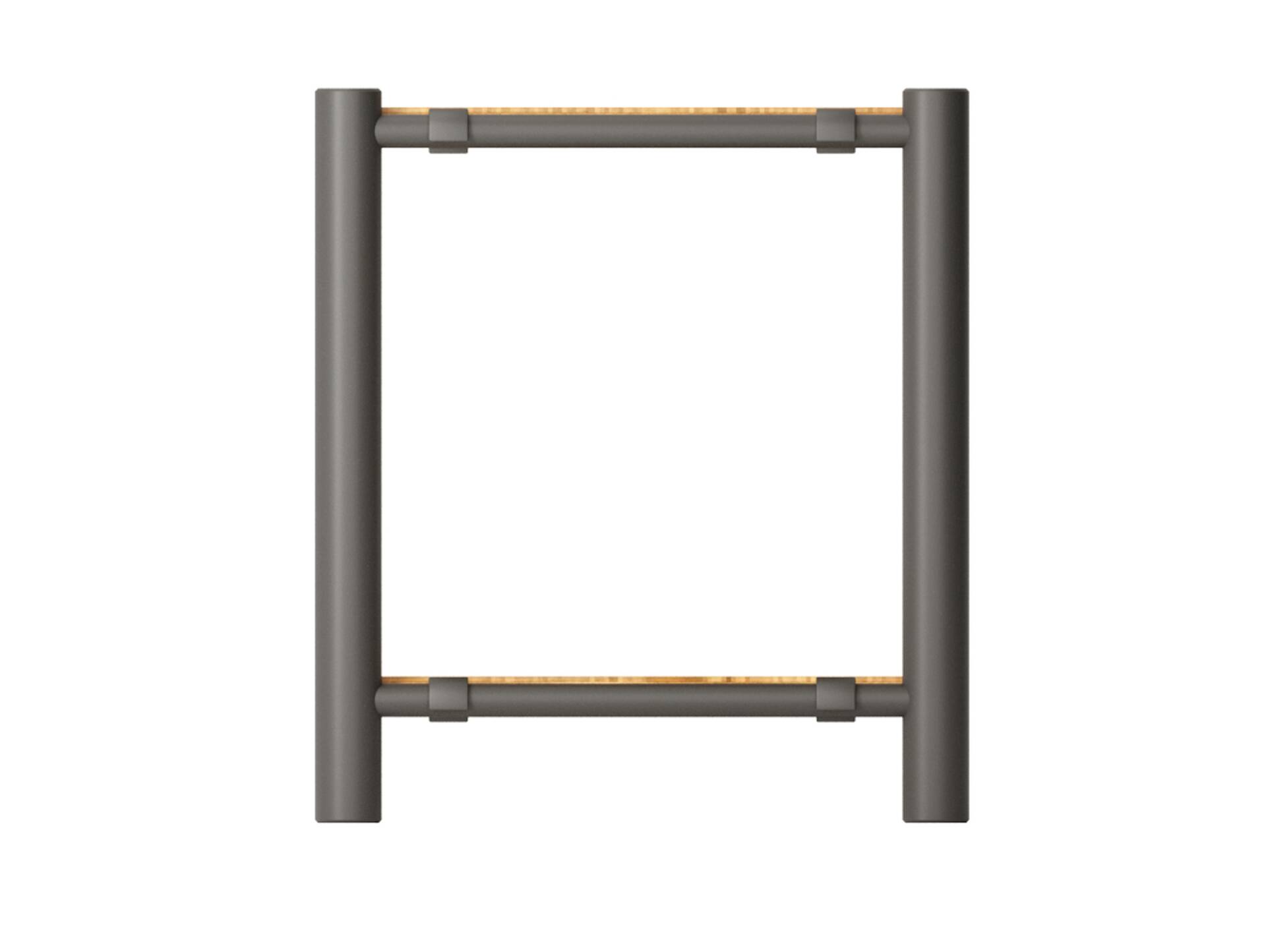 LIVERPOOL Seitenteil, Material Metall schwarz matt, verschiedene Größen erhältlich 45.9 cm - für 2 Böden