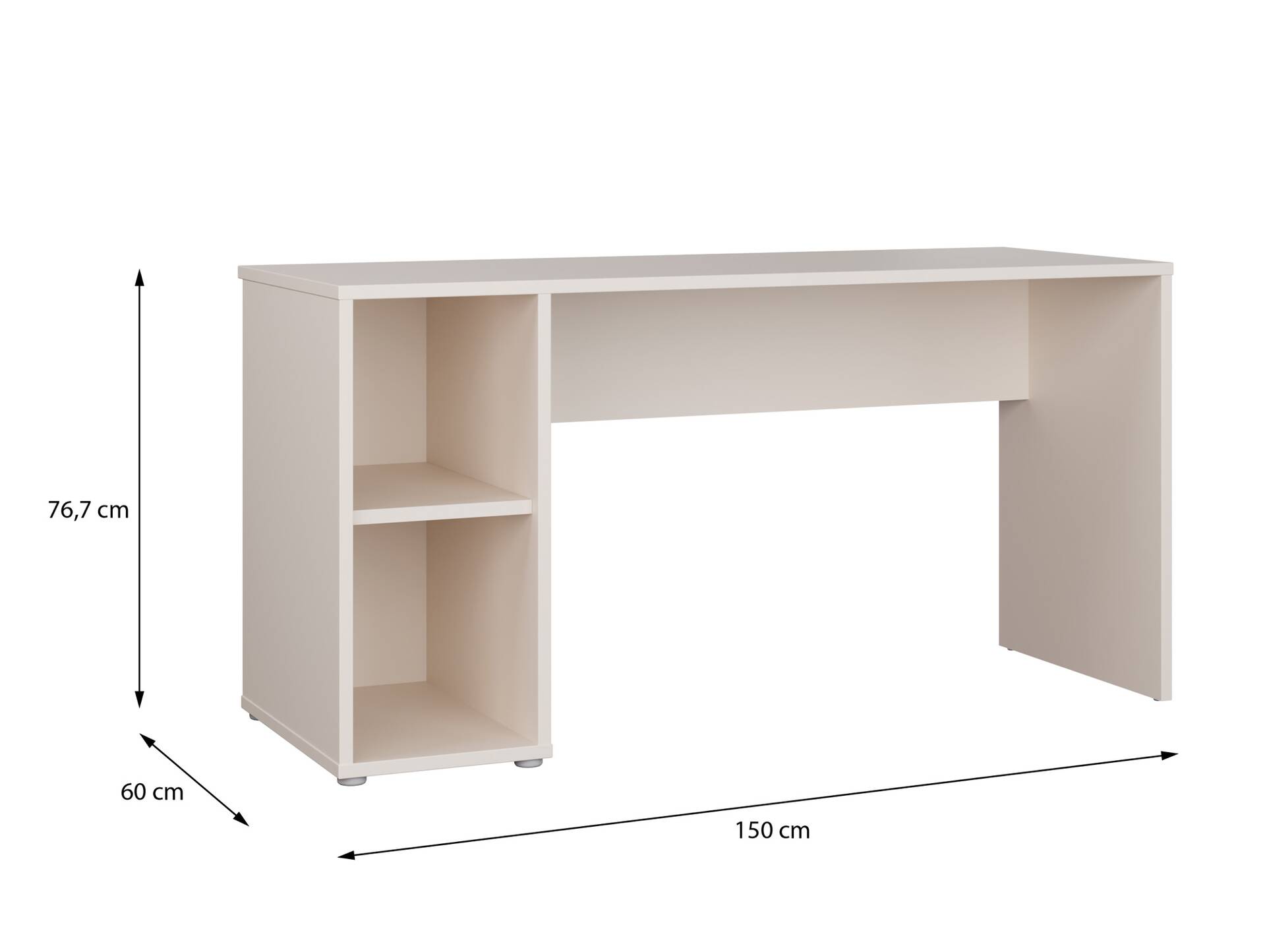 ADIAGO OFFICE Schreibtisch, Material Dekorspanplatte, sand 