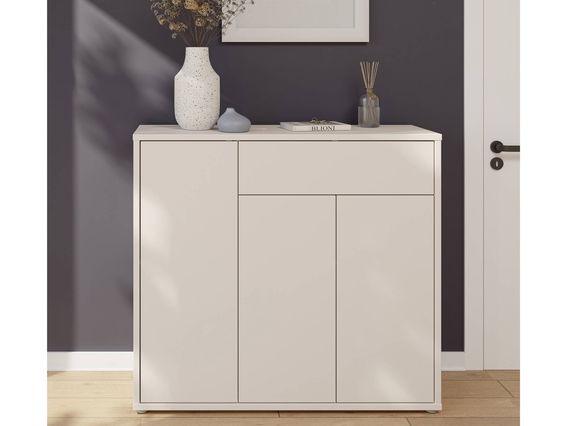 ADIAGO II Schuhschrank II, Material Spanplatte, sand 