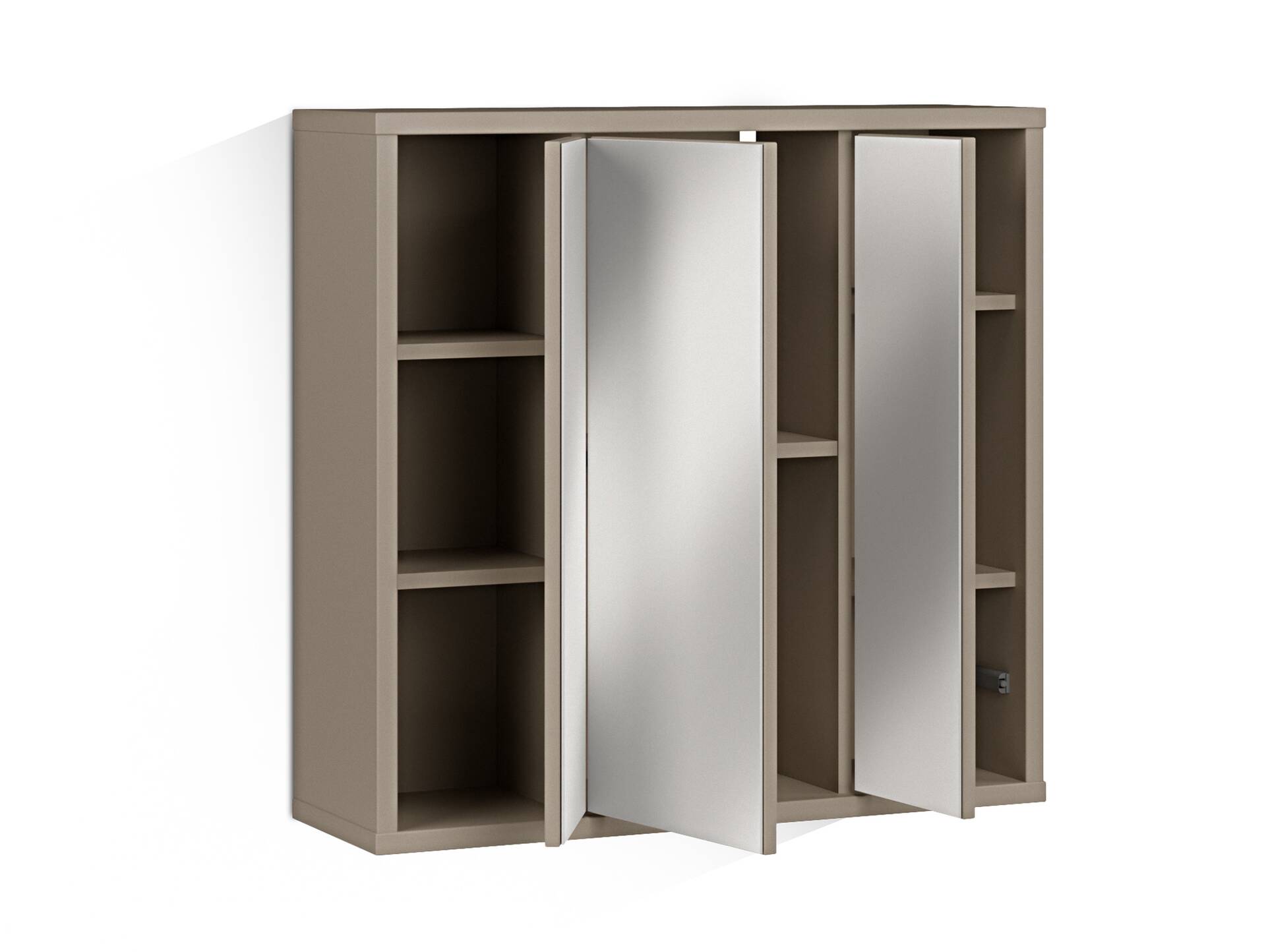 ADIAGO SPA Spiegelschrank, Material Dekorspanplatte, taupe 