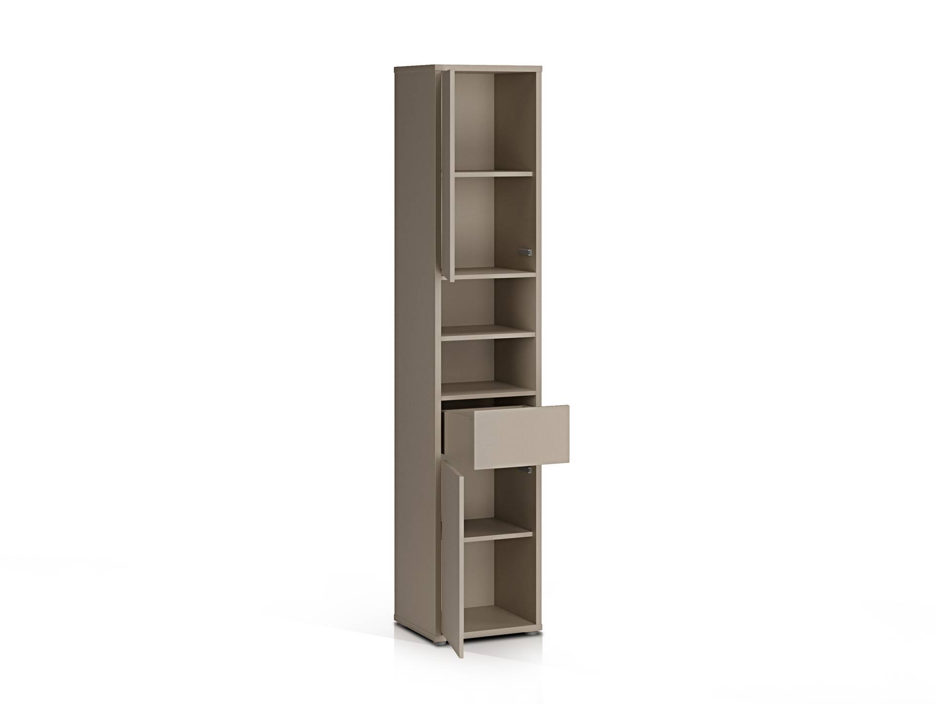ADIAGO SPA Badezimmer Hochschrank, Material Dekorspanplatte, taupe 