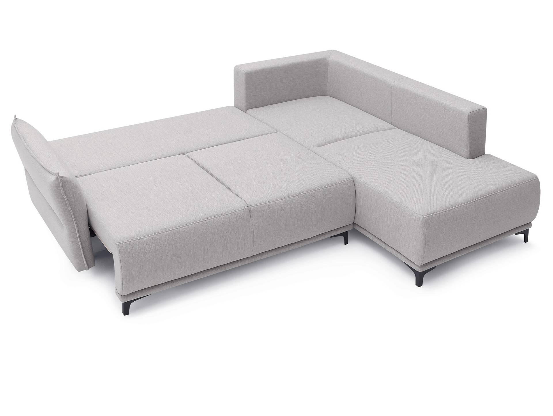 SANTORINI Ecksofa mit Schlaffunktion, Stoffbezug creme