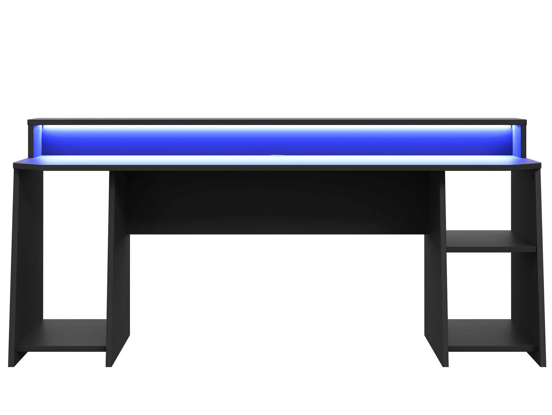 TEZO BIG II Gaming Schreibtisch 200 cm, Material Dekorspanplatte, schwarz 