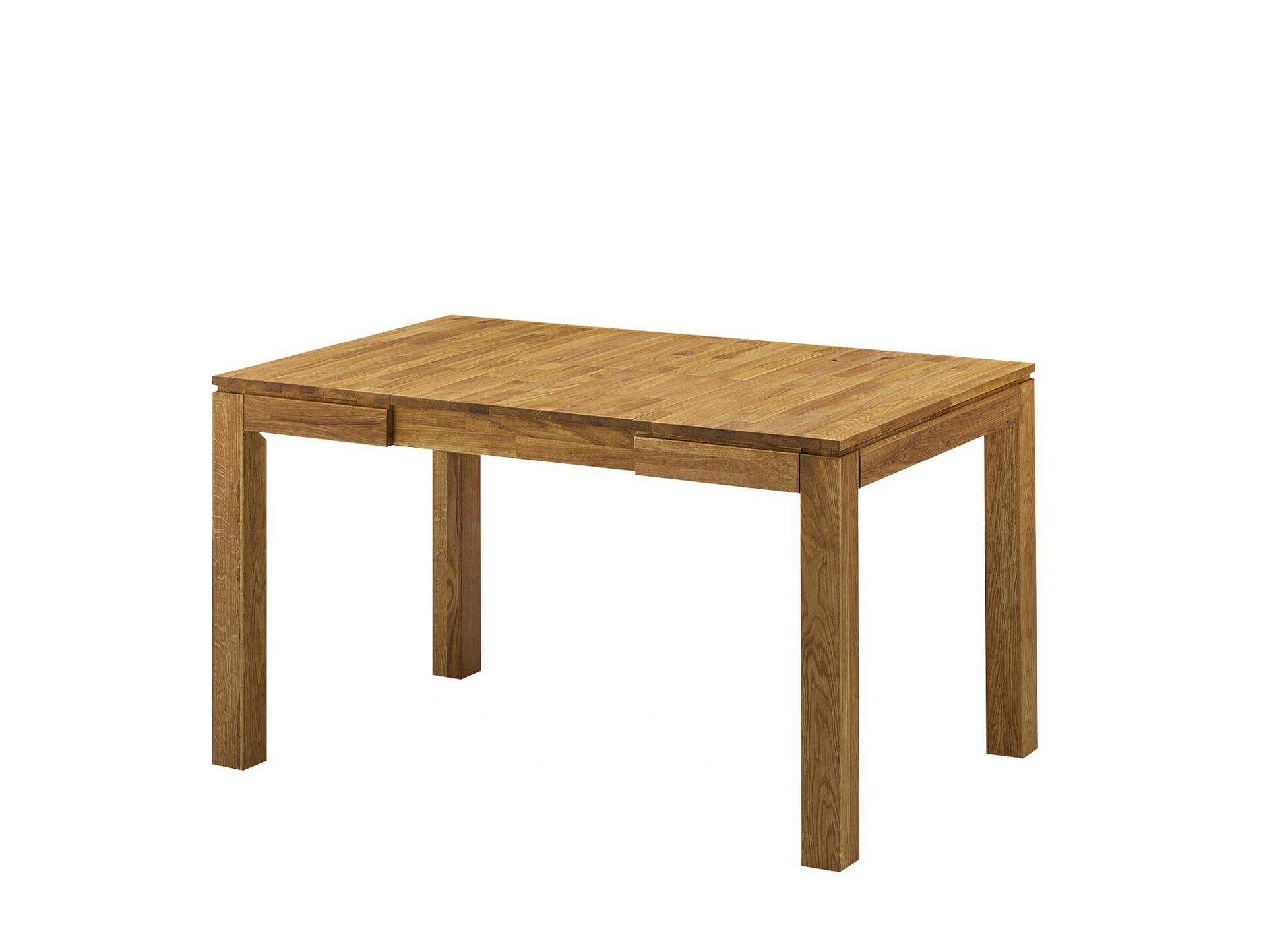 LISSABON Esstisch / Ausziehtisch, Material Massivholz Wildeiche | 80/130x80 cm