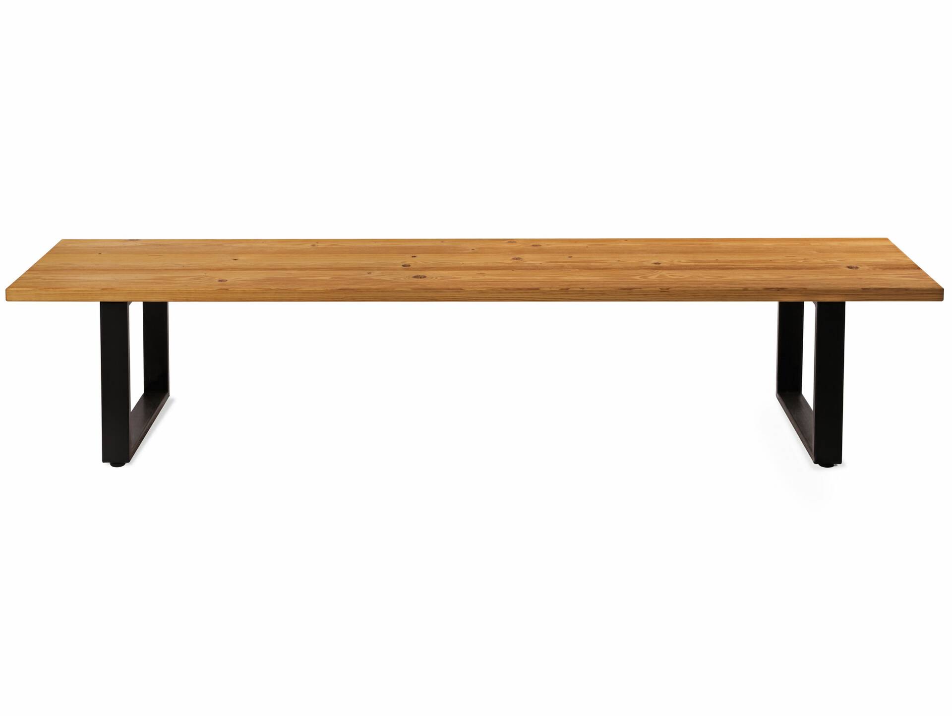 CURBY Sitzbank, rustikale Altholzoptik, Material Massivholz, Fichte gebürstet 220 cm | natur | ohne Rückenlehne | ohne Sitzkissen