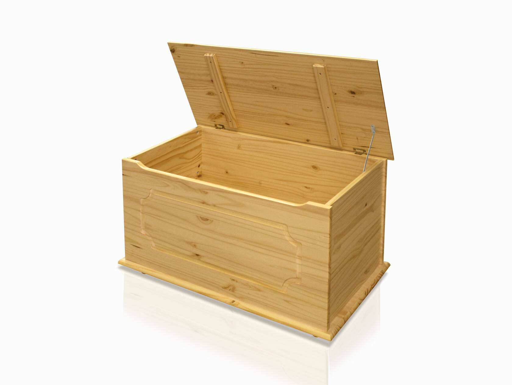 EMEL Truhe/Aufbewahrungsbox, Material Massivholz Kiefer natur