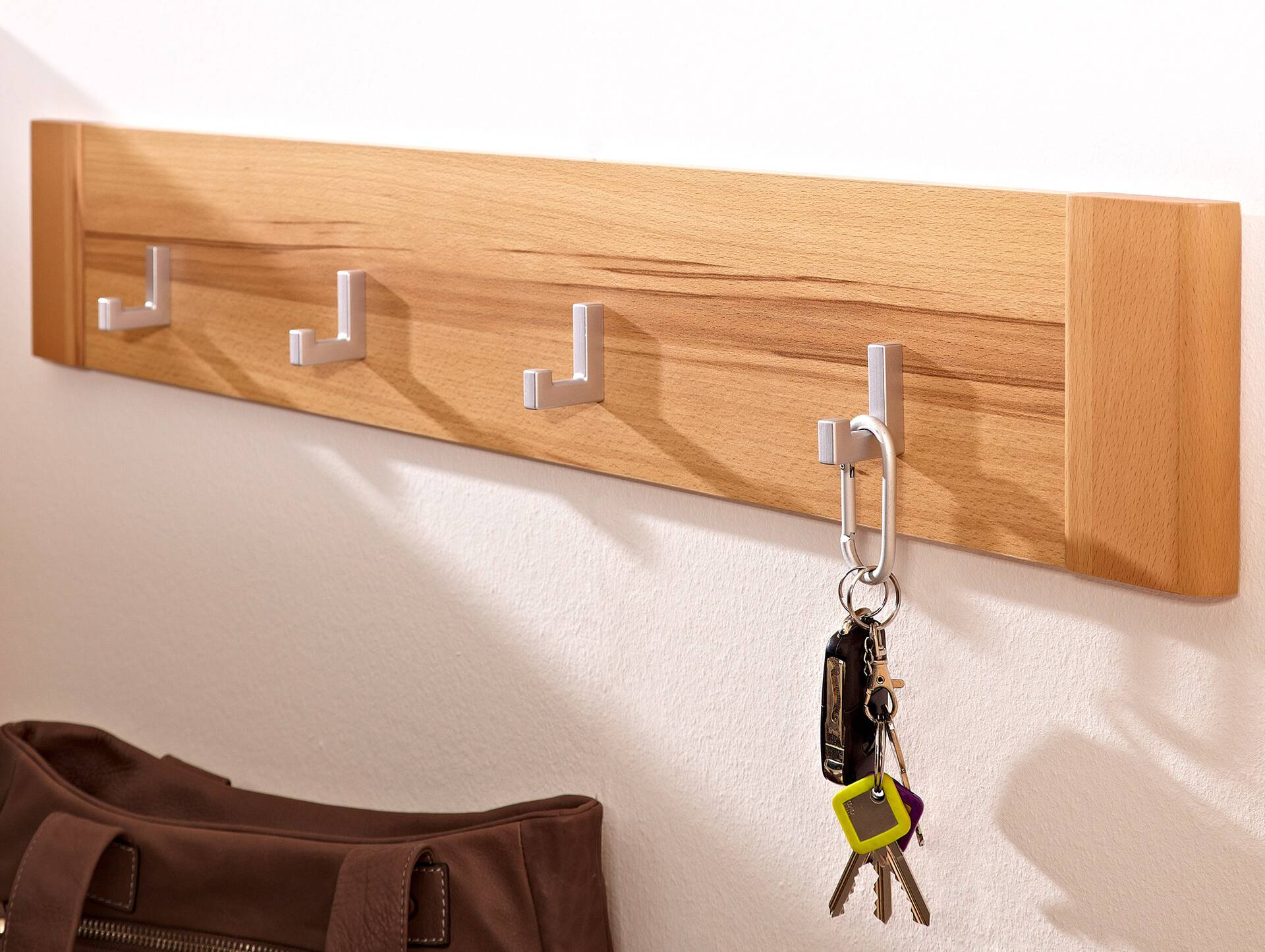 NESTOR PLUS Garderobenpaneel, Material Dekorspanplatte, Kernbuche 