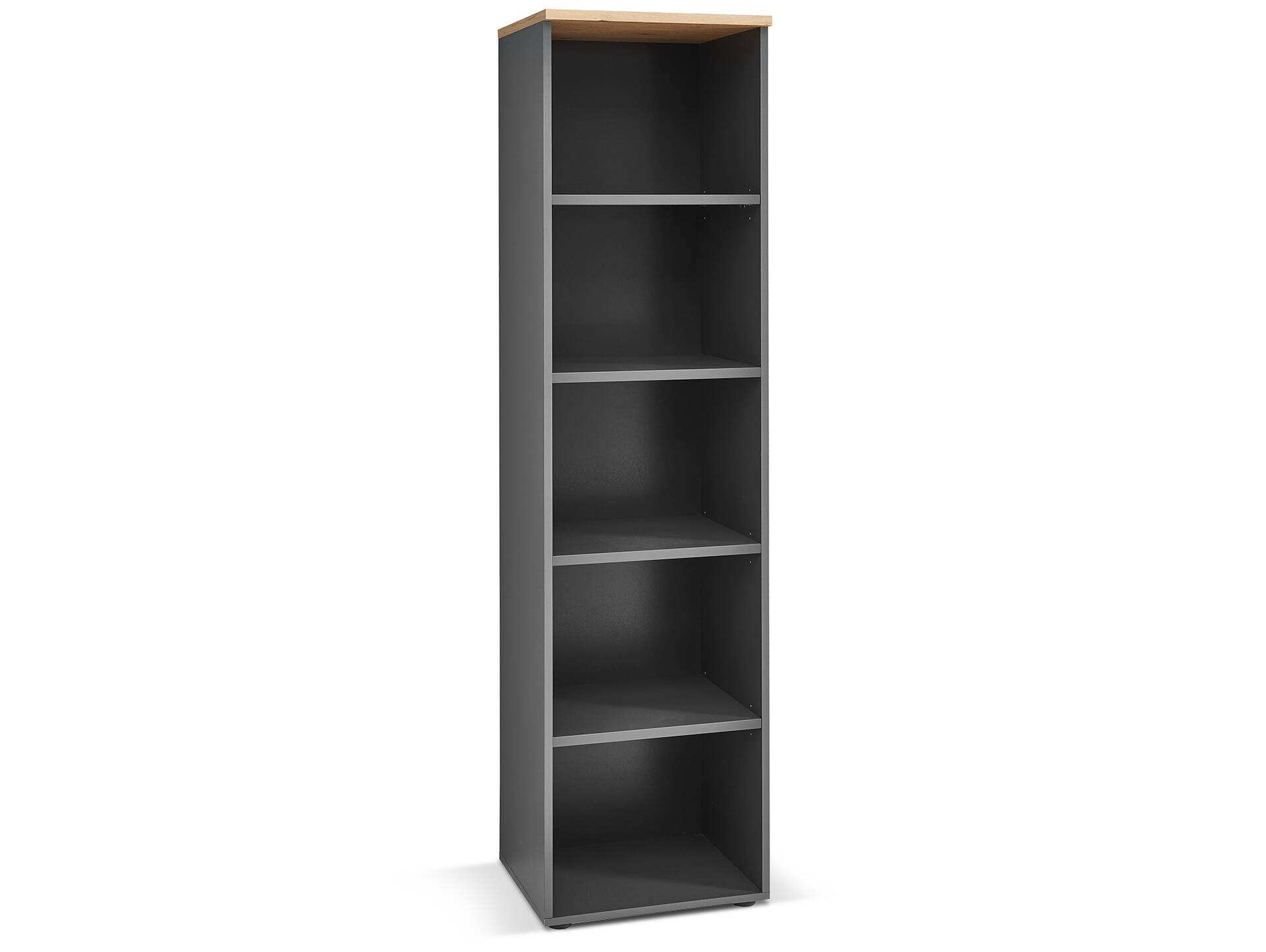 MAILAND Büroregal III, Material Dekorspanplatte Artisan Eichefarbig / Graphit