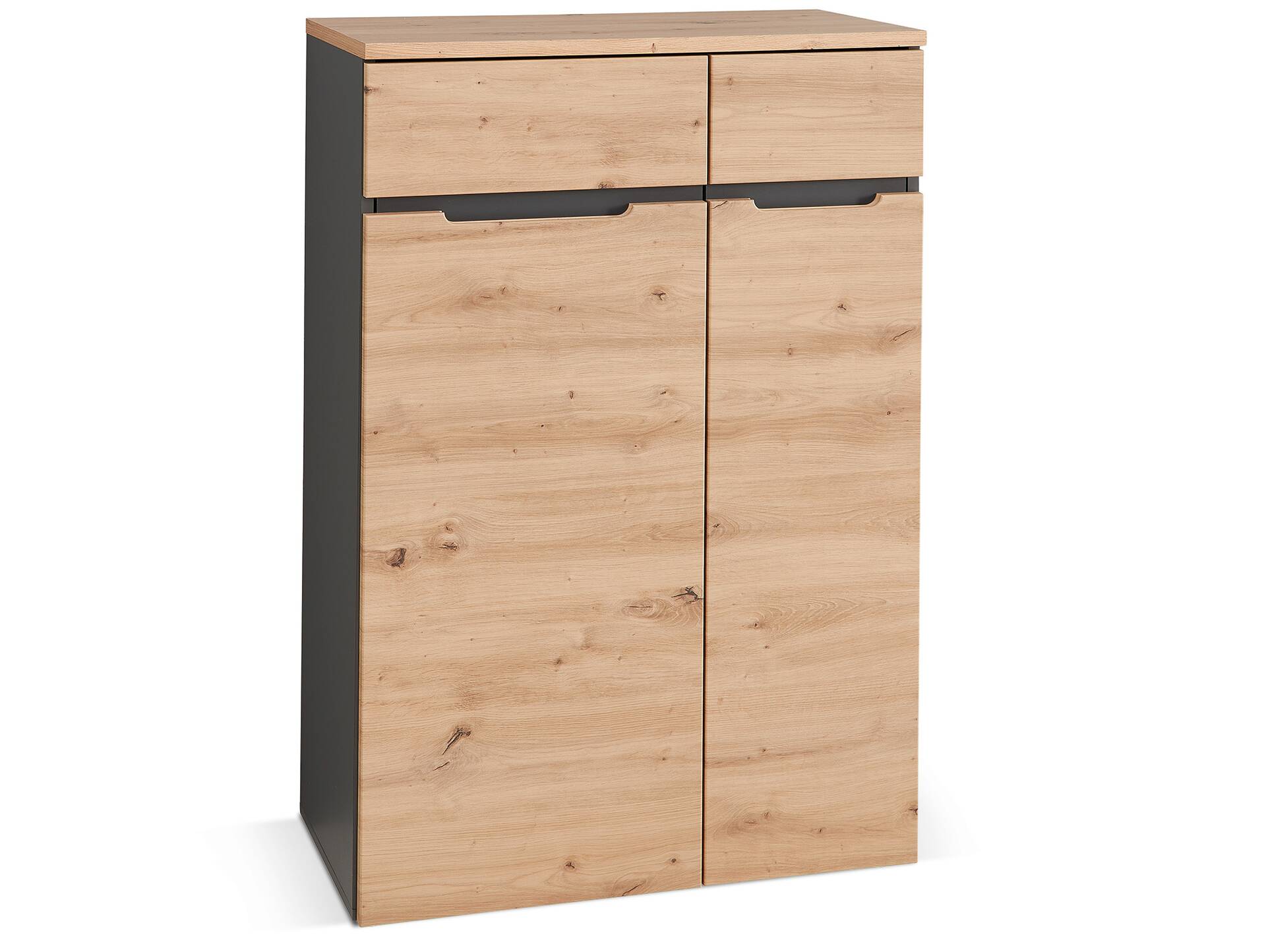 MAILAND Komplettbüro II, Material Dekorspanplatte Artisan Eichefarbig / Graphit
