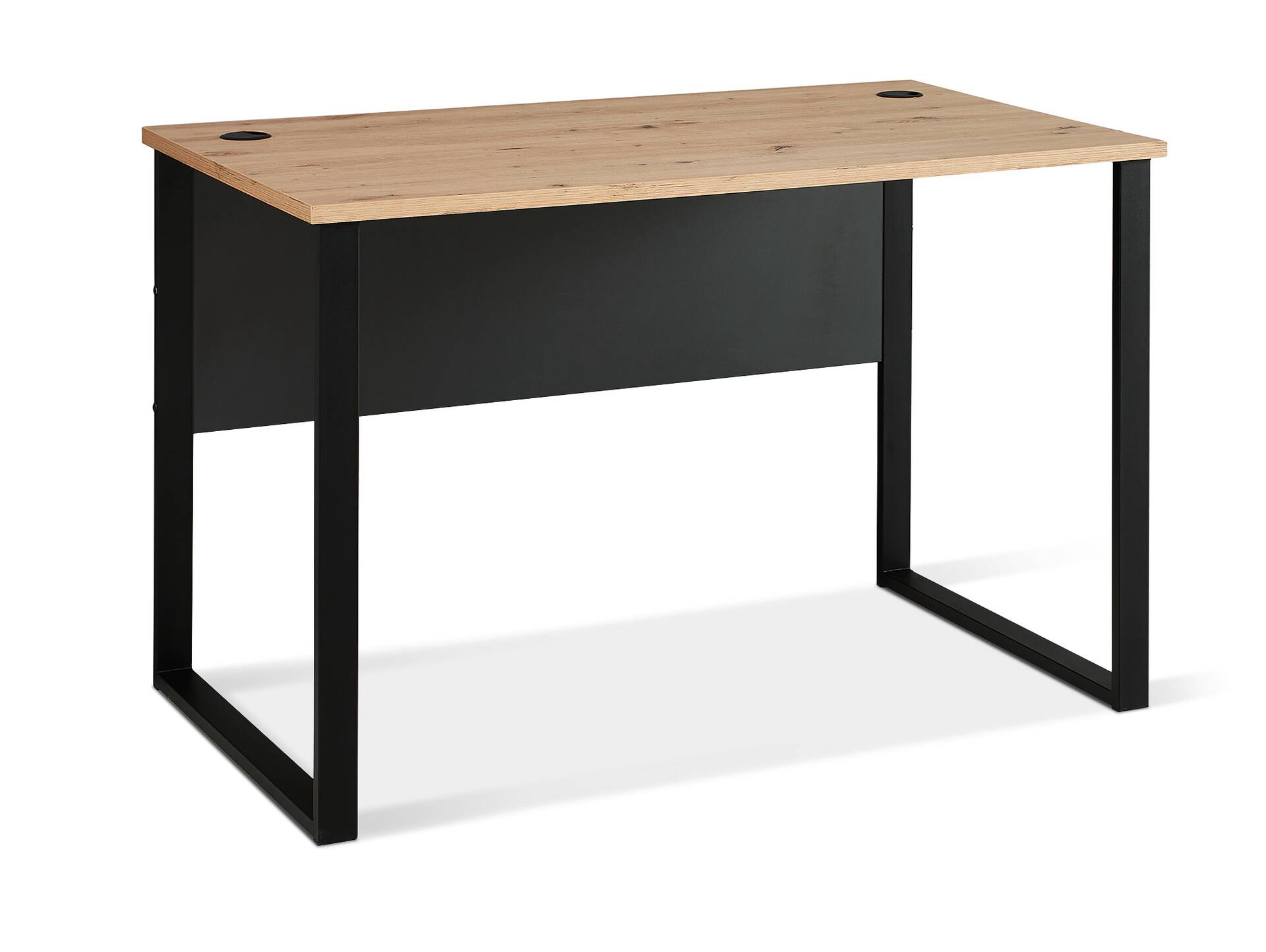 MAILAND Schreibtisch 120 cm breit, Material Dekorspanplatte Artisan Eichefarbig / Graphit