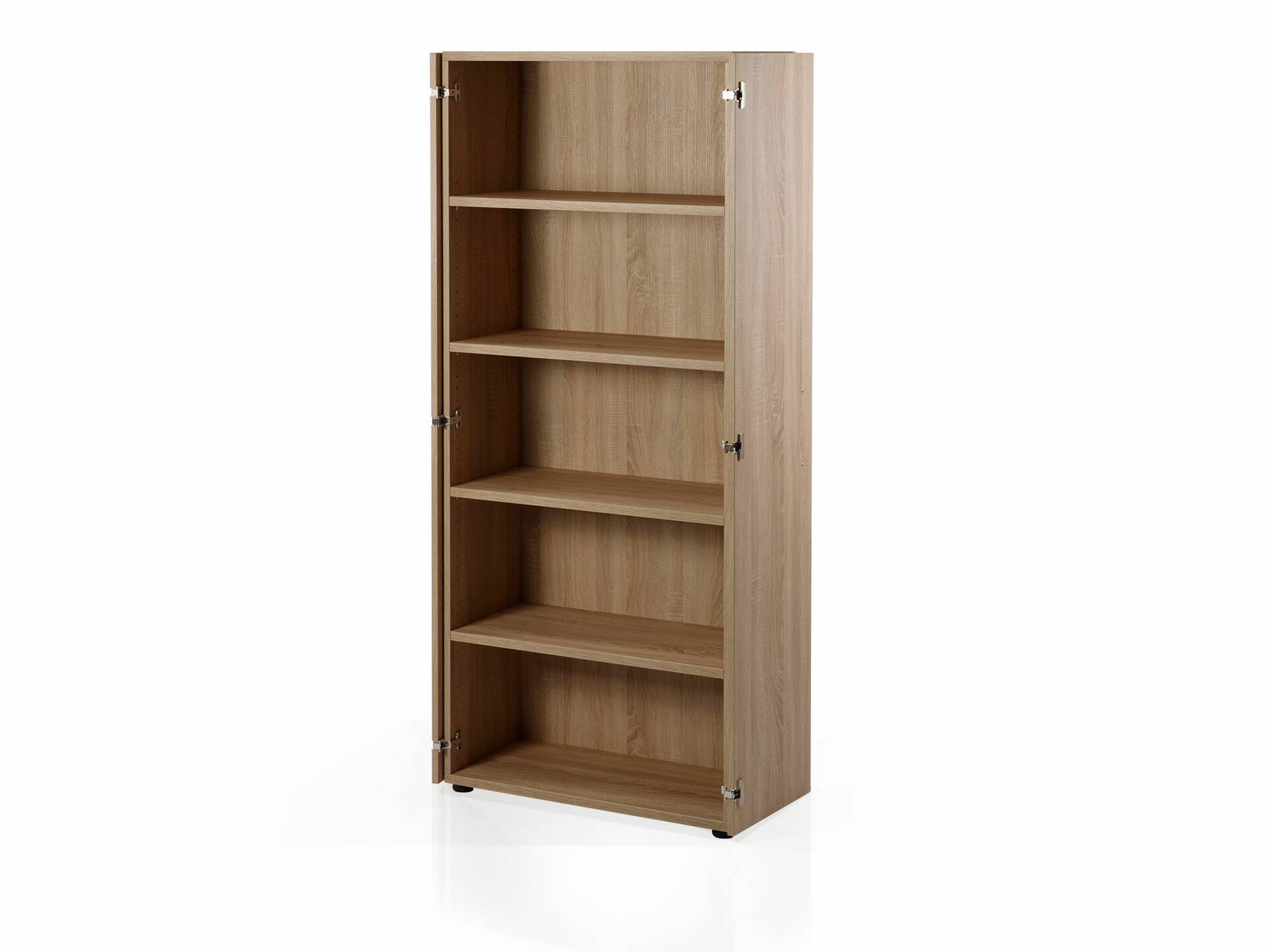 OFFICE ONE Büroschrank, 2-türig, Material Dekorspanplatte Eiche sonomafarbig | 196 cm