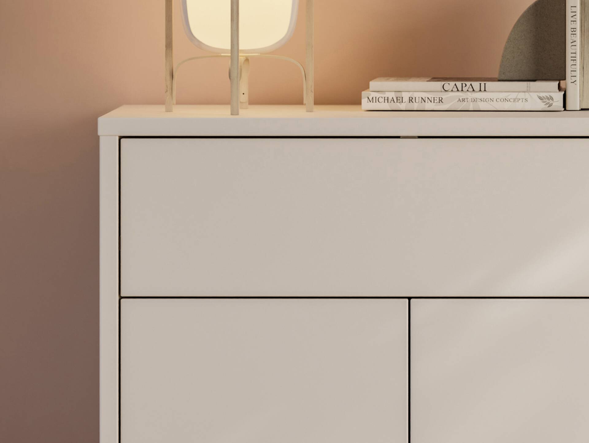 ADIAGO II Garderobenset II, Material Spanplatte, sand 