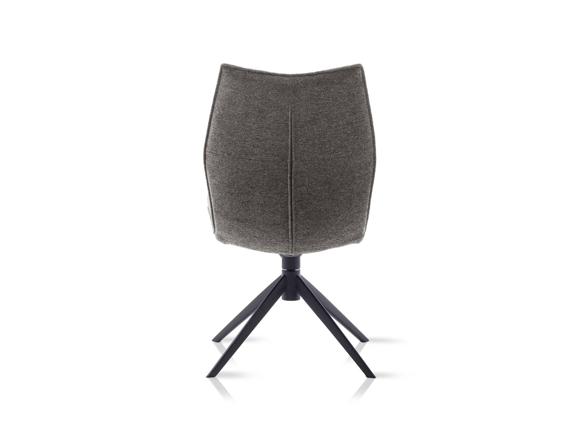 ALESSIO Schalenstuhl I, Material Stoff Anthrazit/Gestell Eiche u. Metall Metall schwarz