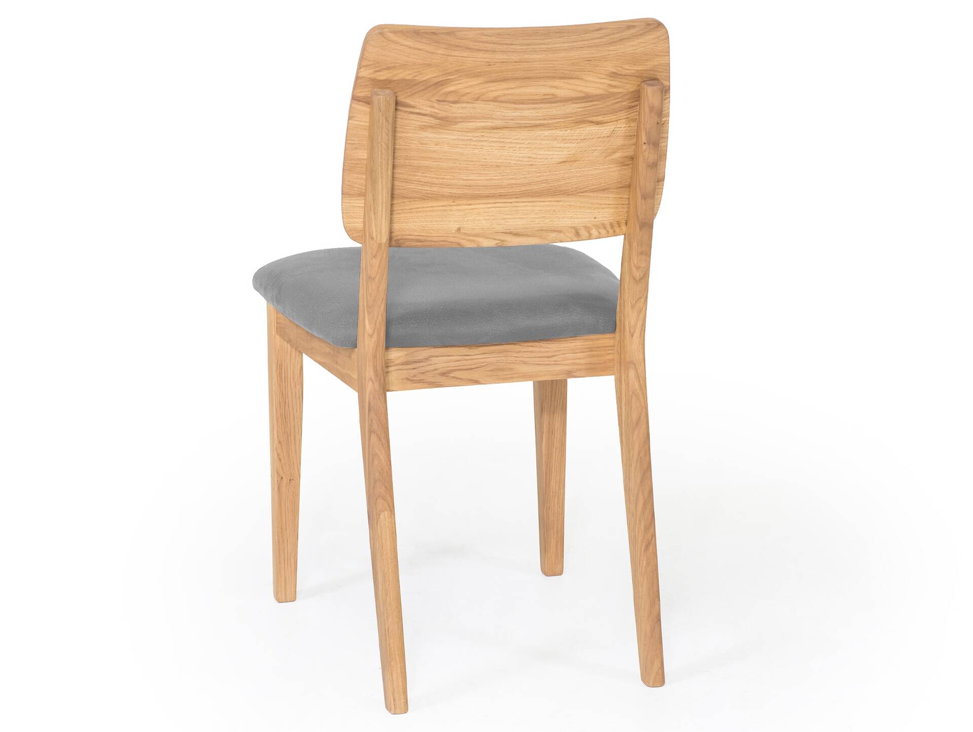 NETRON Esstischstuhl, Material Massivholz/Bezug Kunstleder Eiche | silvercreme