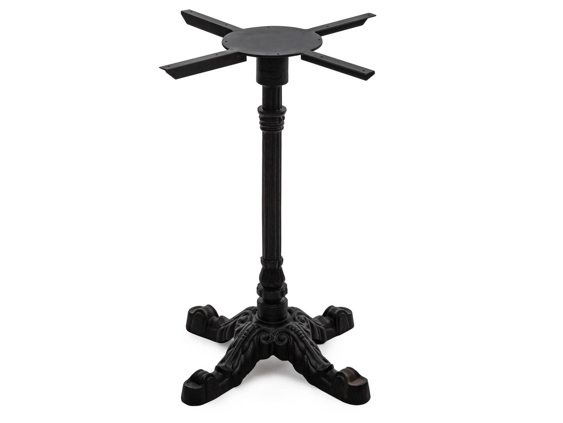 Tischgestell für Esstisch, Material Metall, schwarz lackiert, Höhe: 73 cm 