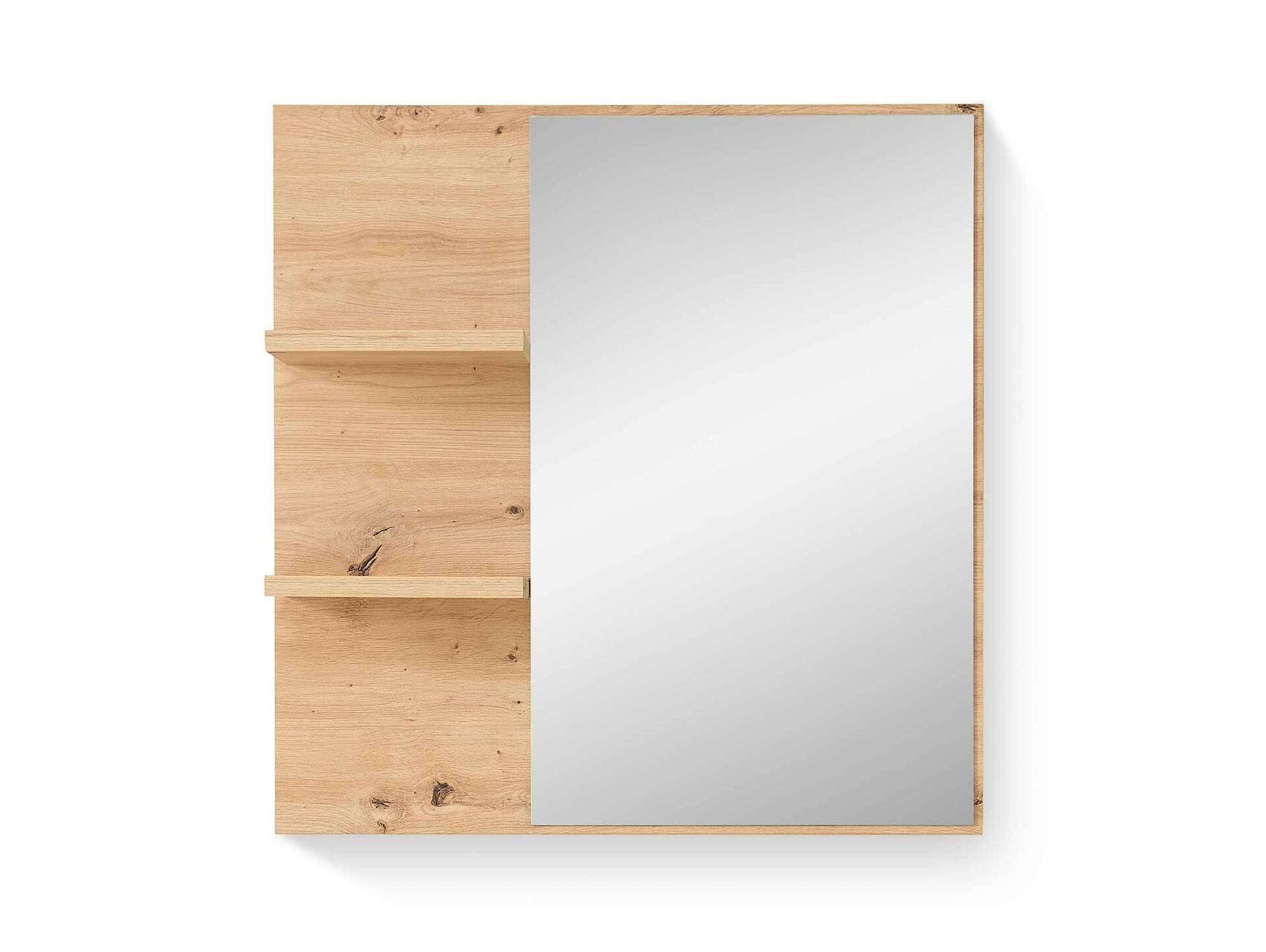 BAJA Spiegel mit Ablageböden, Material MDF, Artisan Eiche Nachb. 