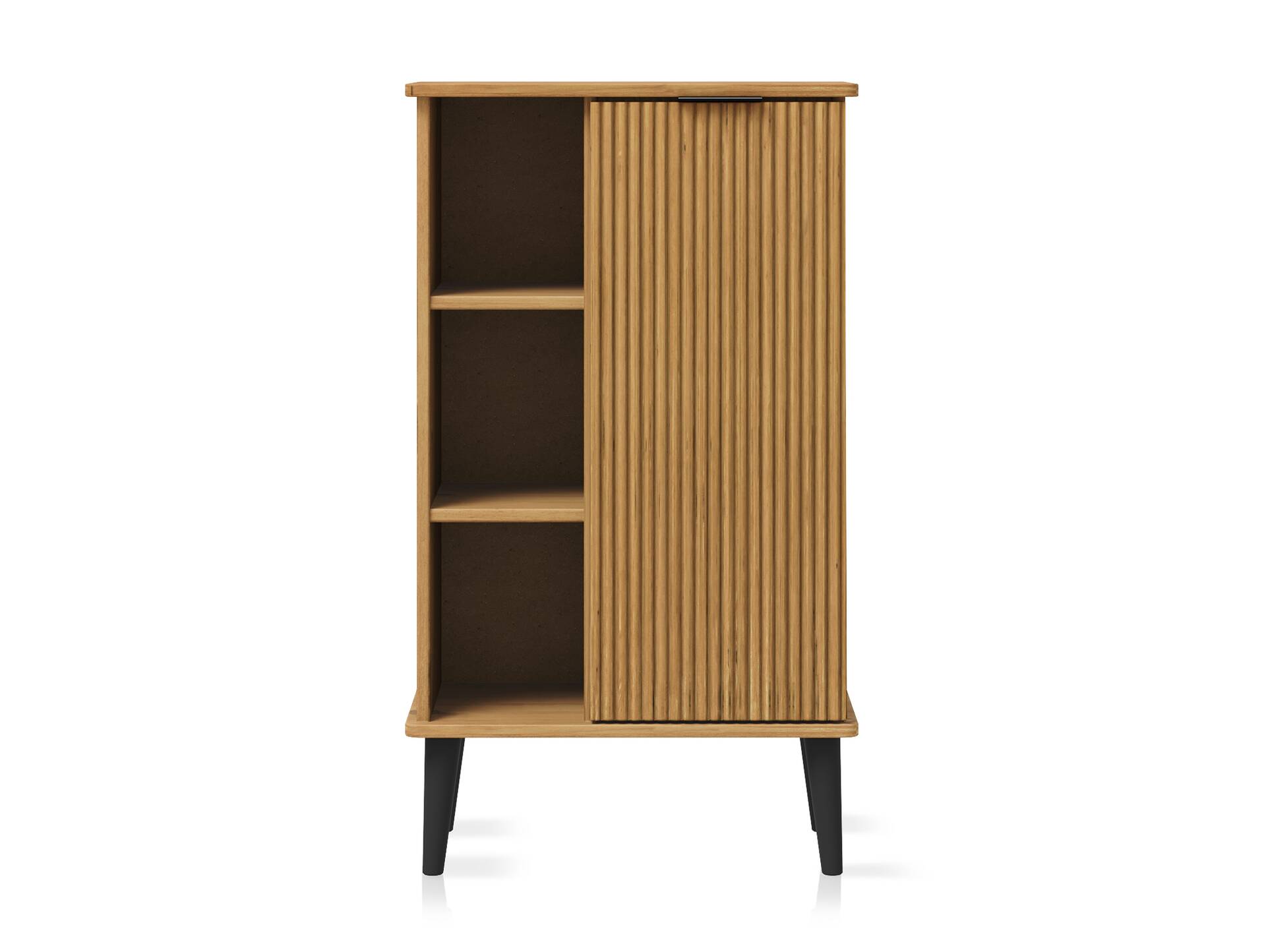 BOGOTA Badezimmer Kommode, Material Massivholz, Kiefer eichefarbig 