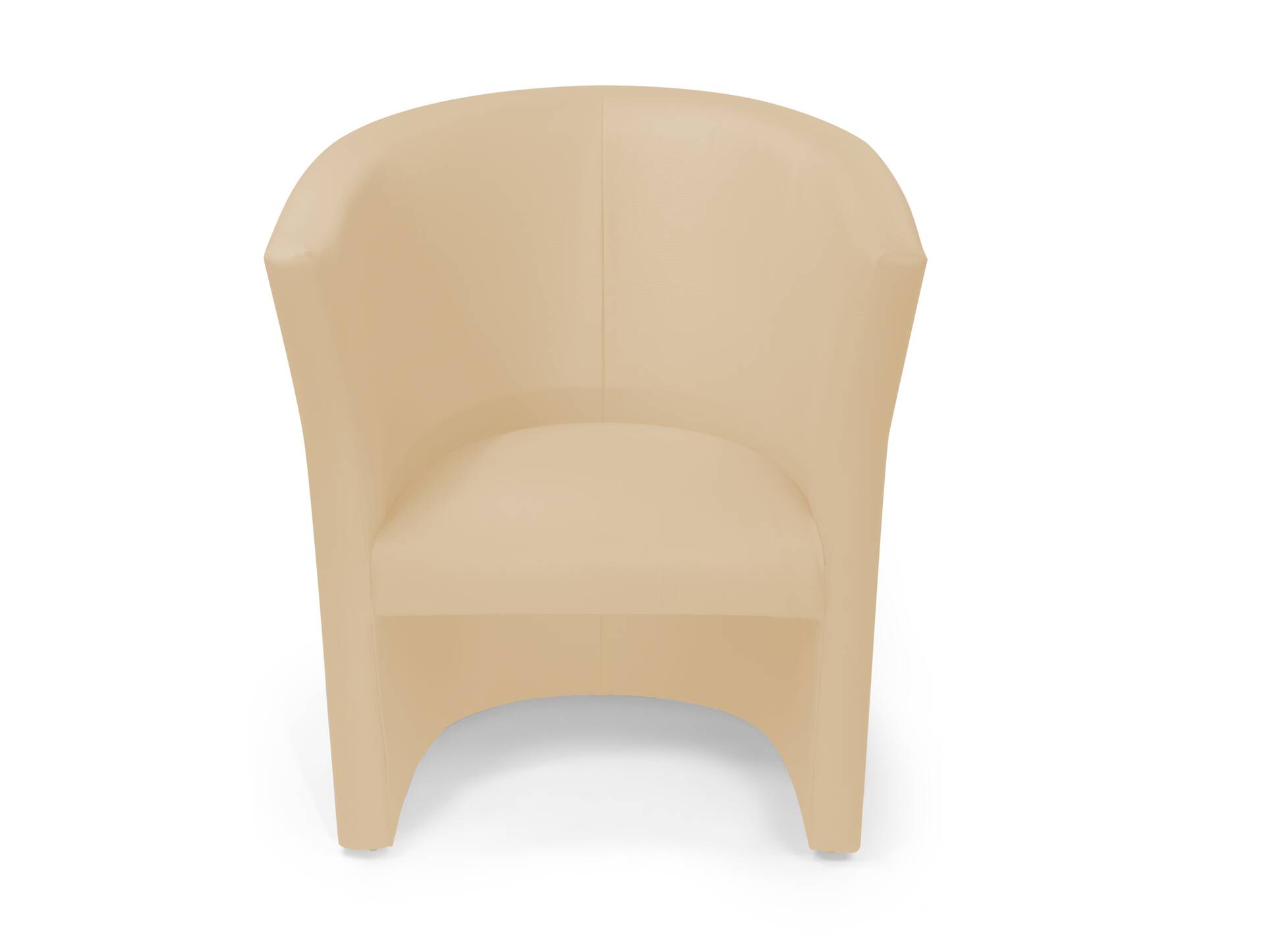 CHARLY Sessel / Cocktailsessel im Lederlook, Material Kunstleder beige