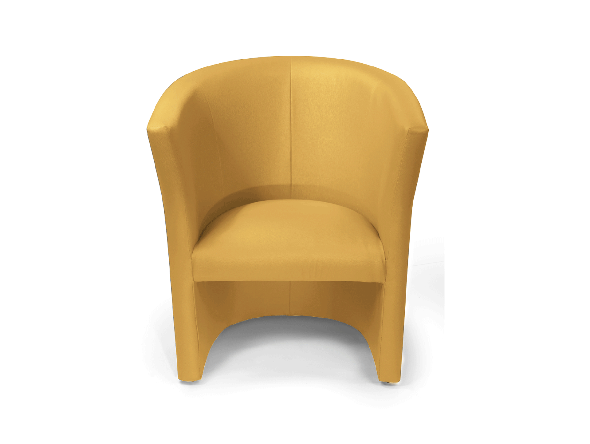 CHARLY Sessel / Cocktailsessel im Lederlook, Material Kunstleder gelb