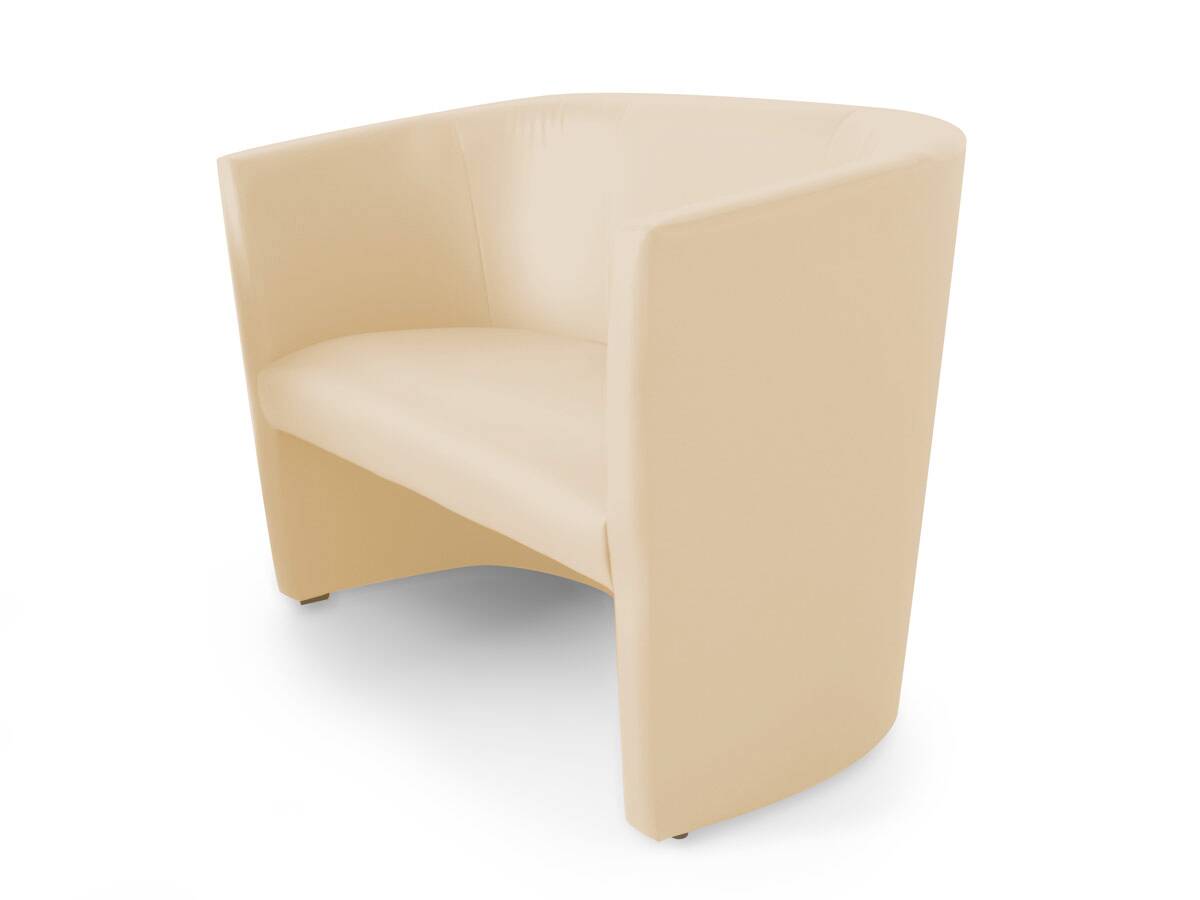 CHARLY DUO Cocktailsessel / Sessel, Material Kunstleder beige