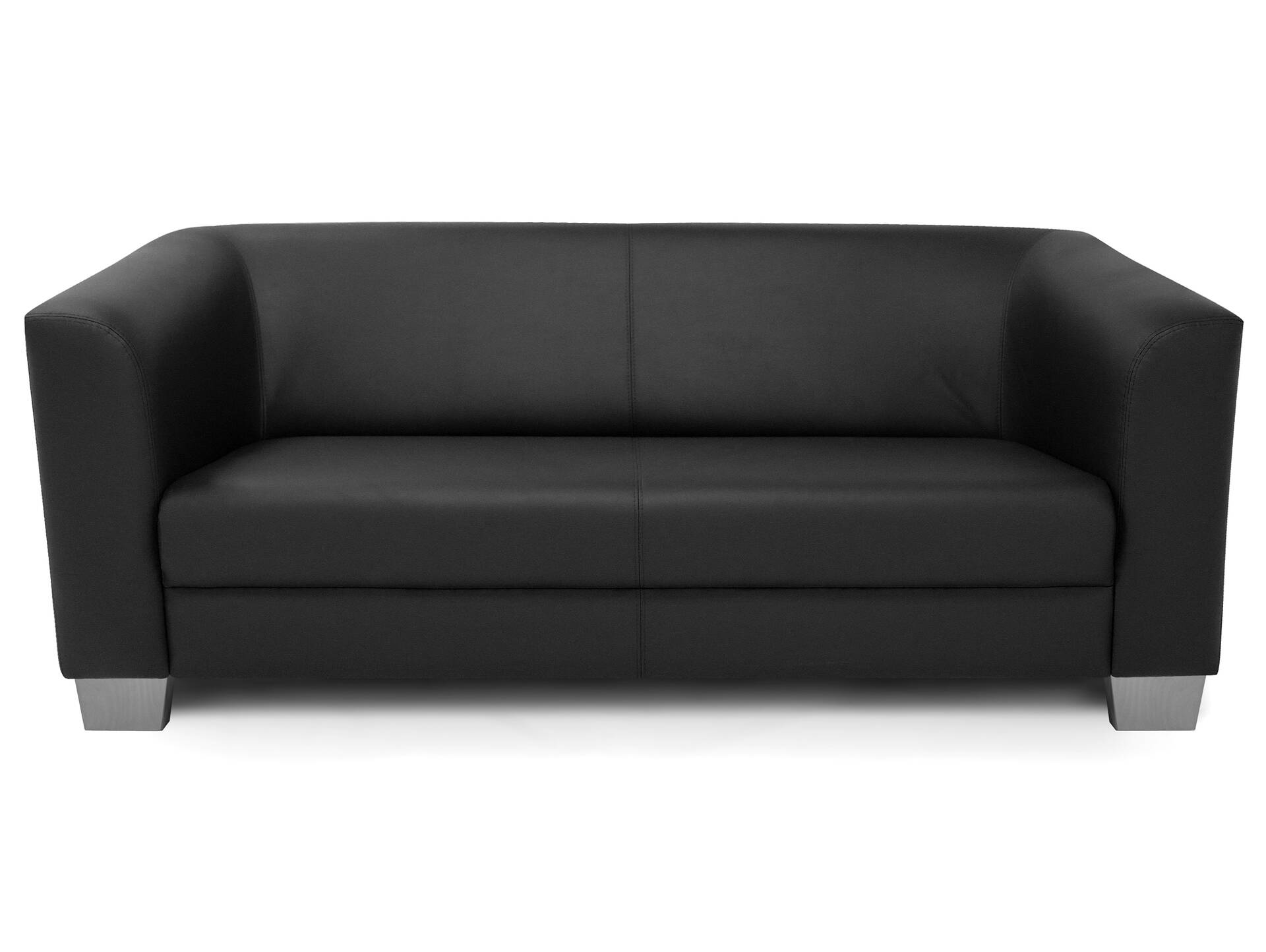 CHICAGO 3-Sitzer Sofa, Material Kunstleder schwarz