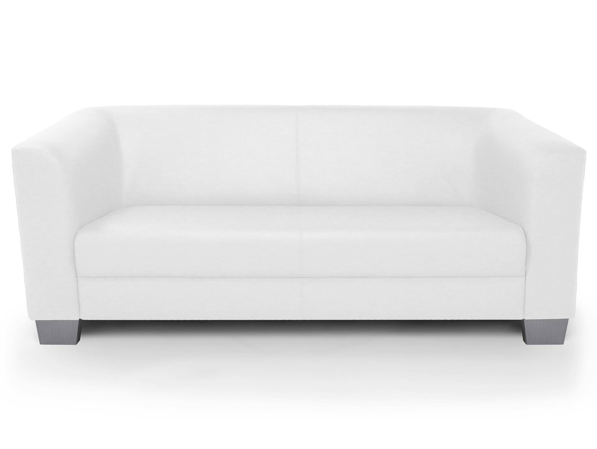 CHICAGO 3-Sitzer Sofa, Material Kunstleder weiss