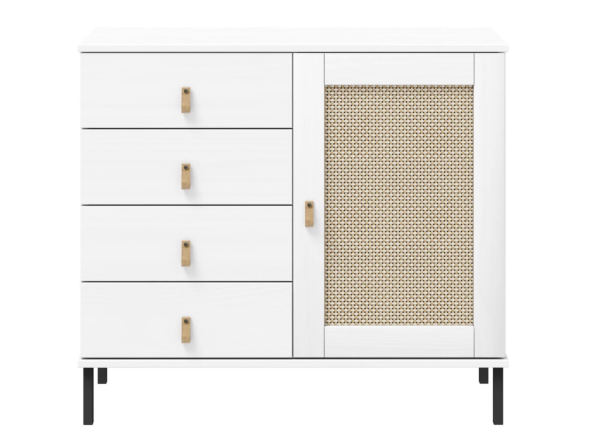 CINOY Sideboard II, Material Massivholz, Kiefer lackiert weiss