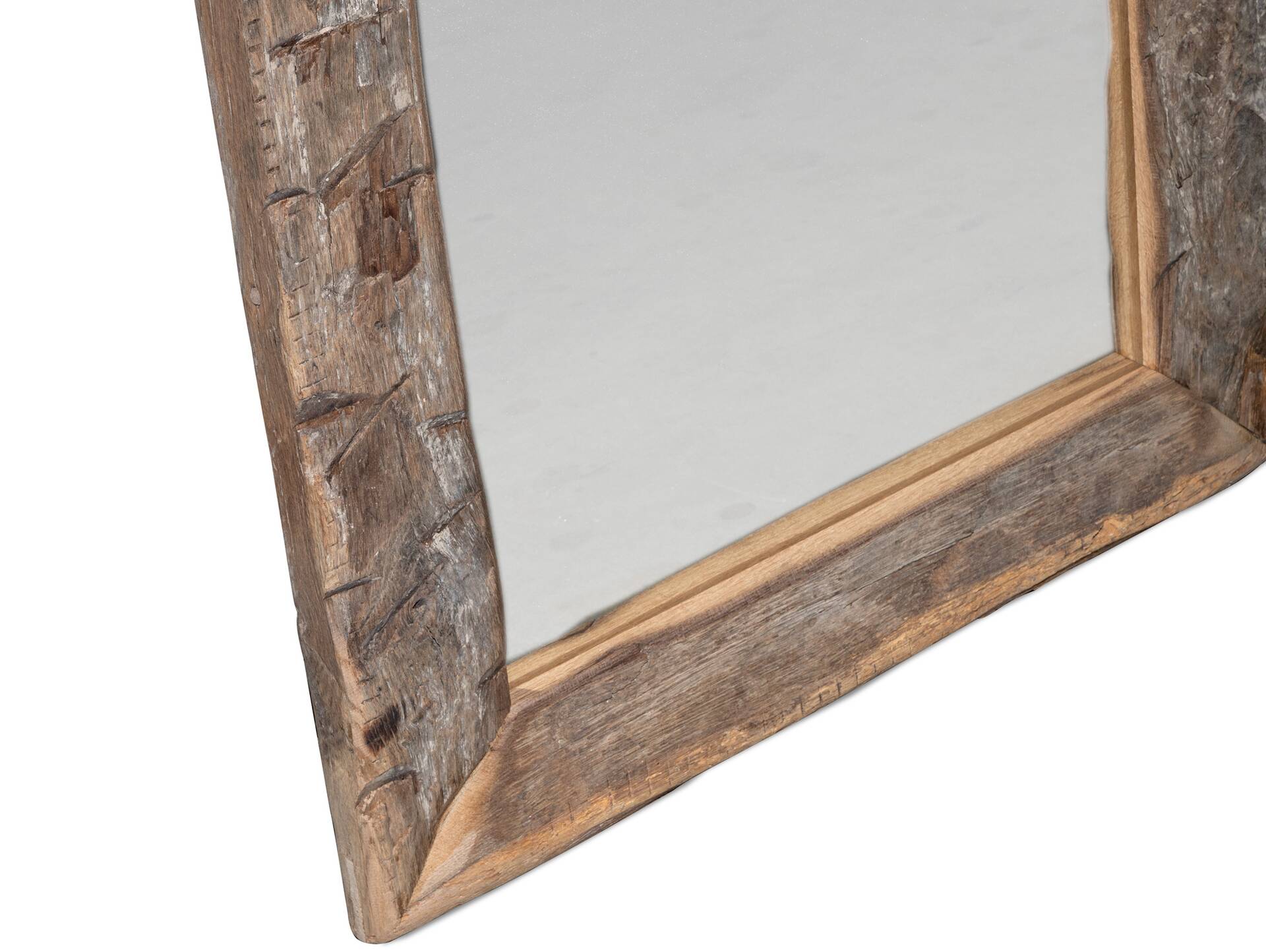 Eiche-Altholz Spiegel 180x60 cm, Material Massivholz 