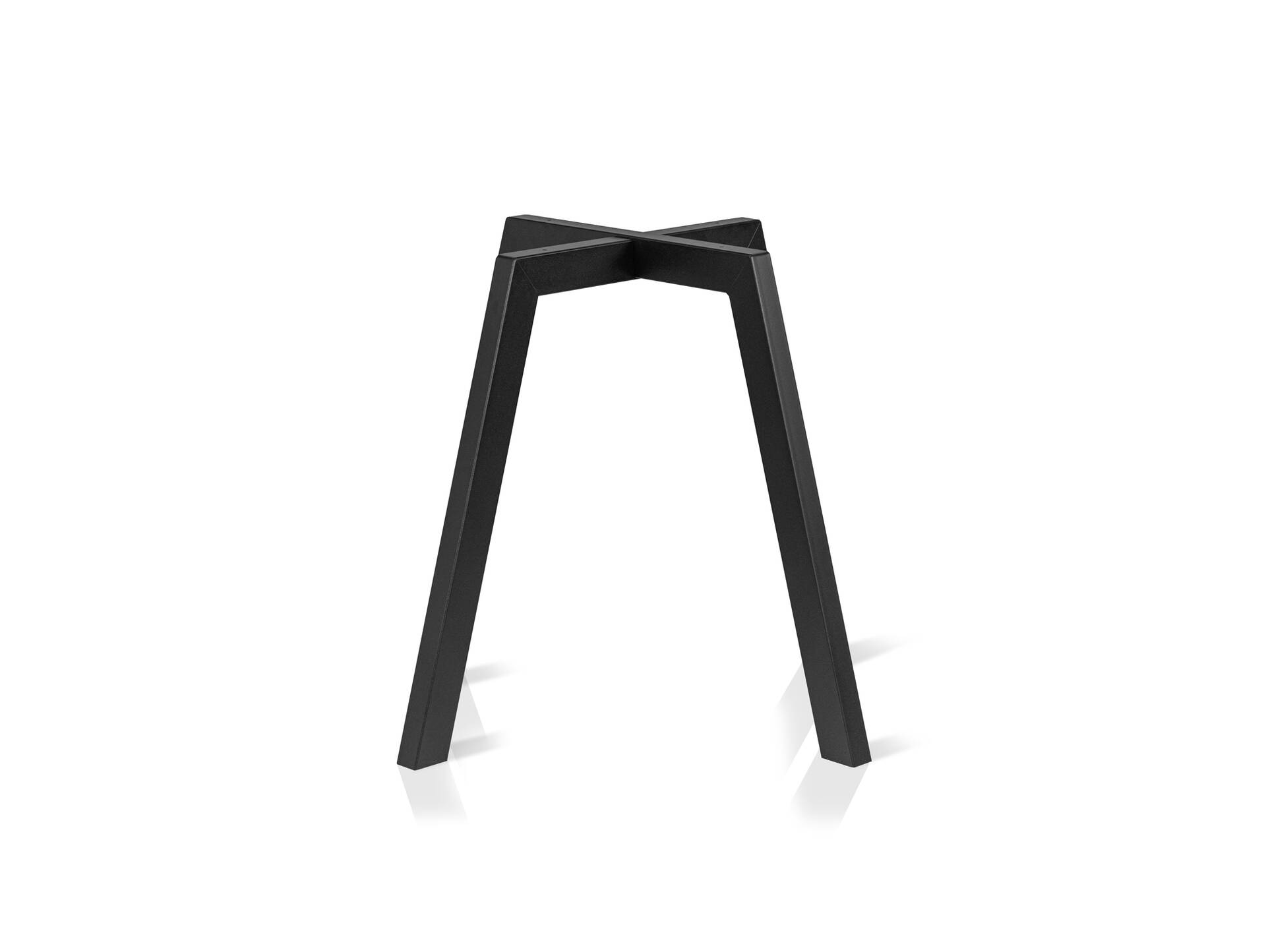 Tischgestell Zanta, Material Stahl, schwarz pulverbeschichtet 