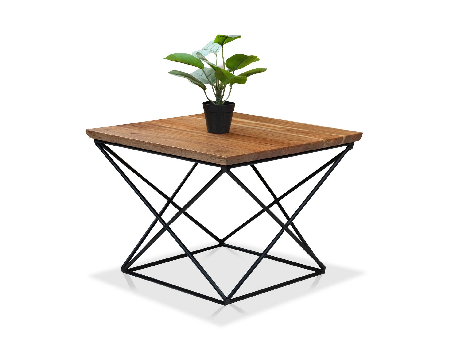 GRAZ Couchtisch, Material Massivholz/Metall, Iron Base/Akazie 