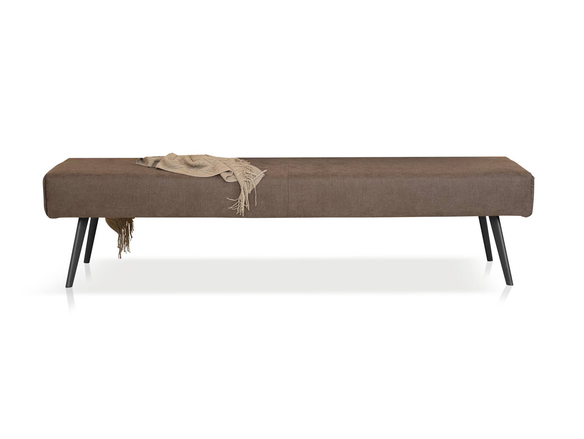 SANTON Sitzbank, Material Stoffbezug 130 cm | braun | ohne Rückenlehne