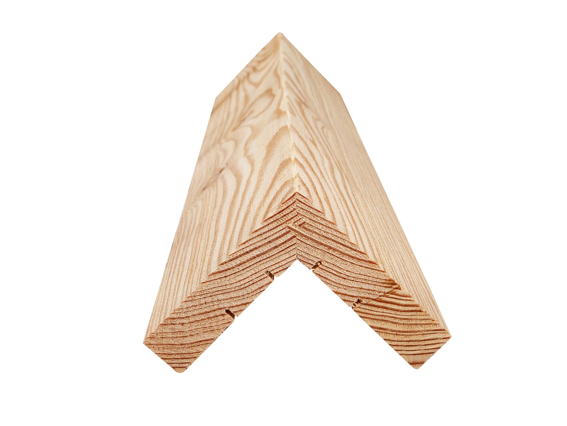 L-Abschlussleiste, Lärche natur gebürstet 70 x 70 mm | 2 Meter