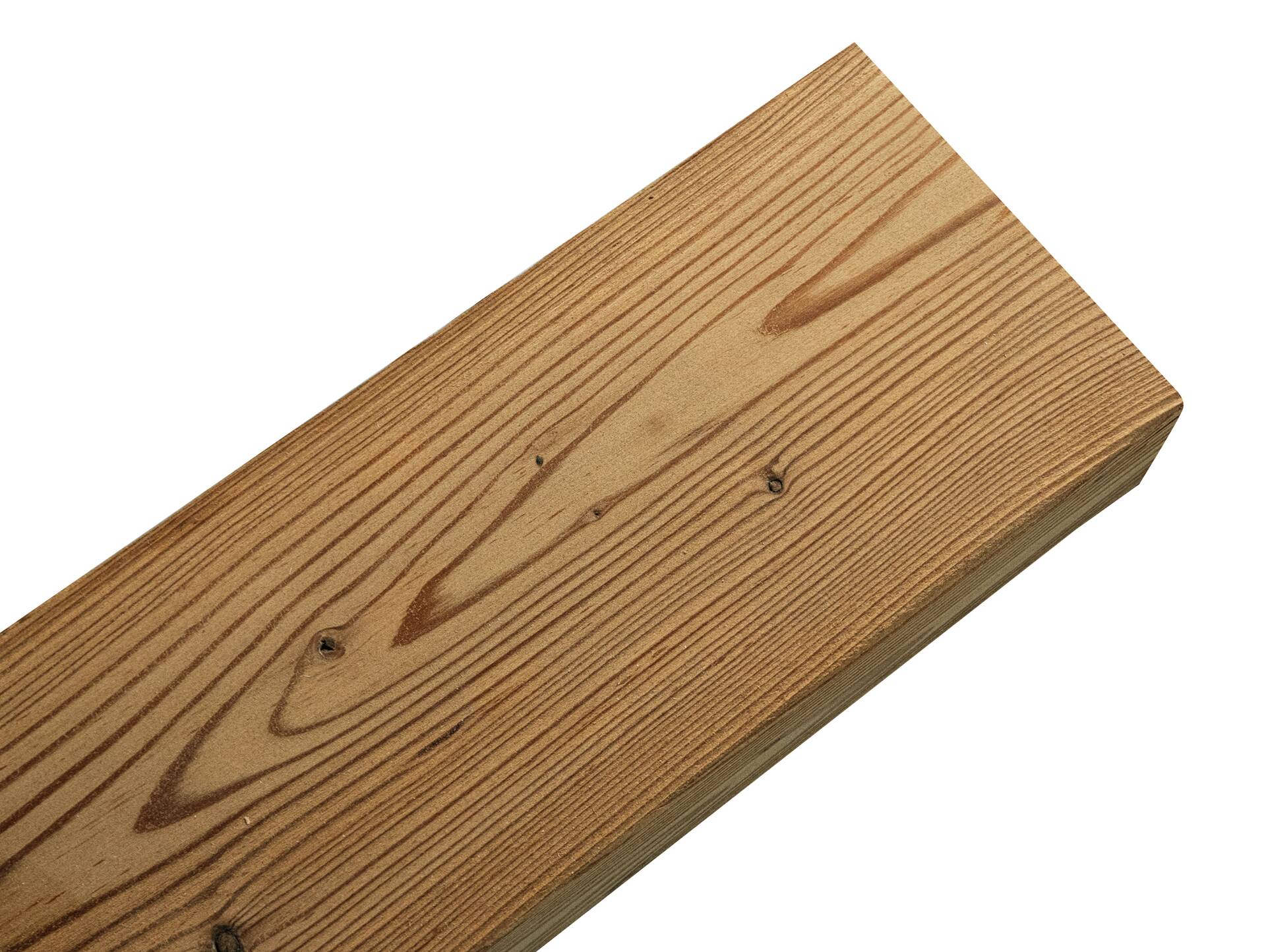 THERMO-U-Balken / Zierbalken gebürstet, THERMO-Fichte, Material Massivholz 120 x 80 mm | 1 Meter
