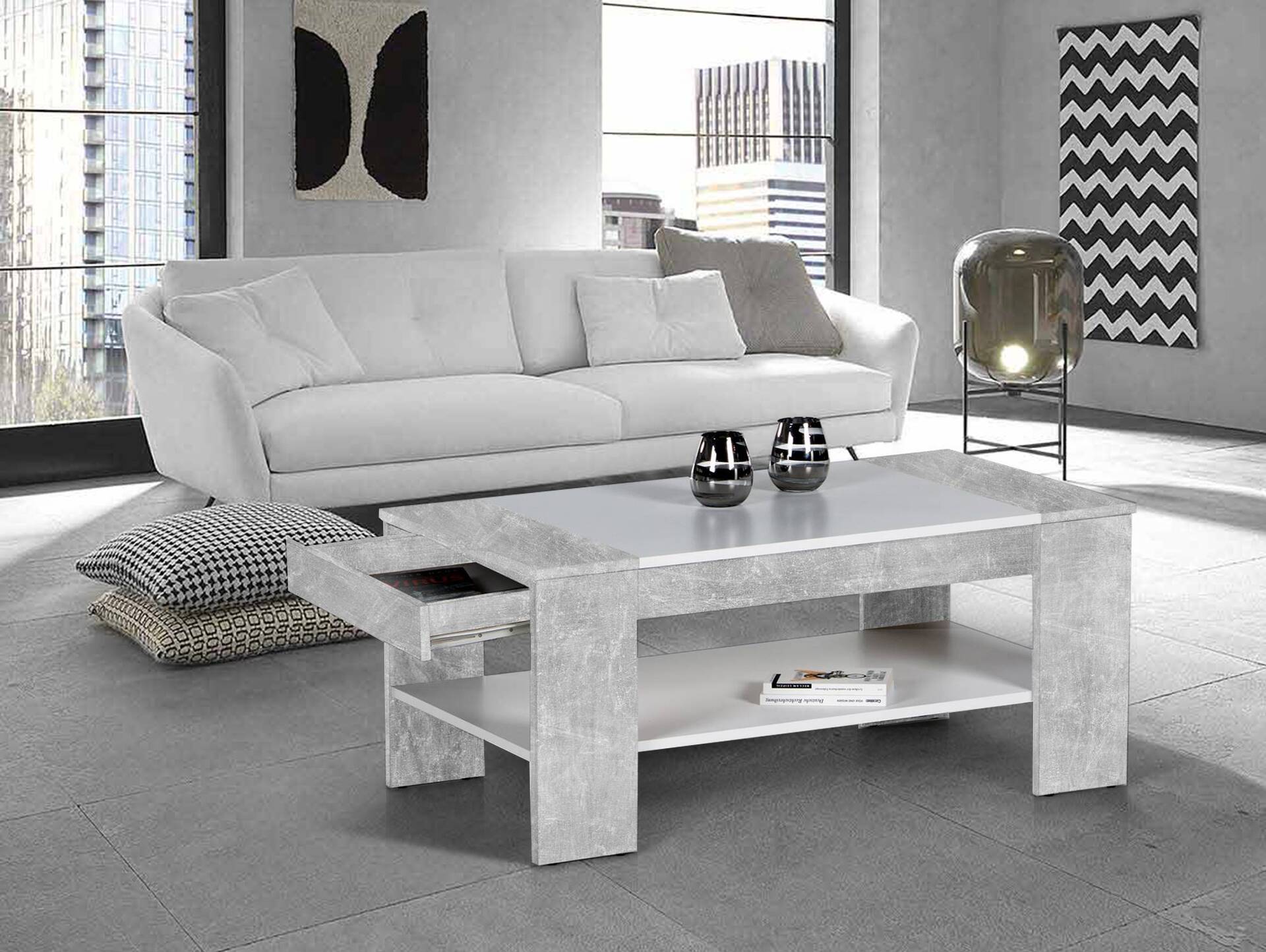 FERDA Couchtisch, Material Dekorspanplatte 