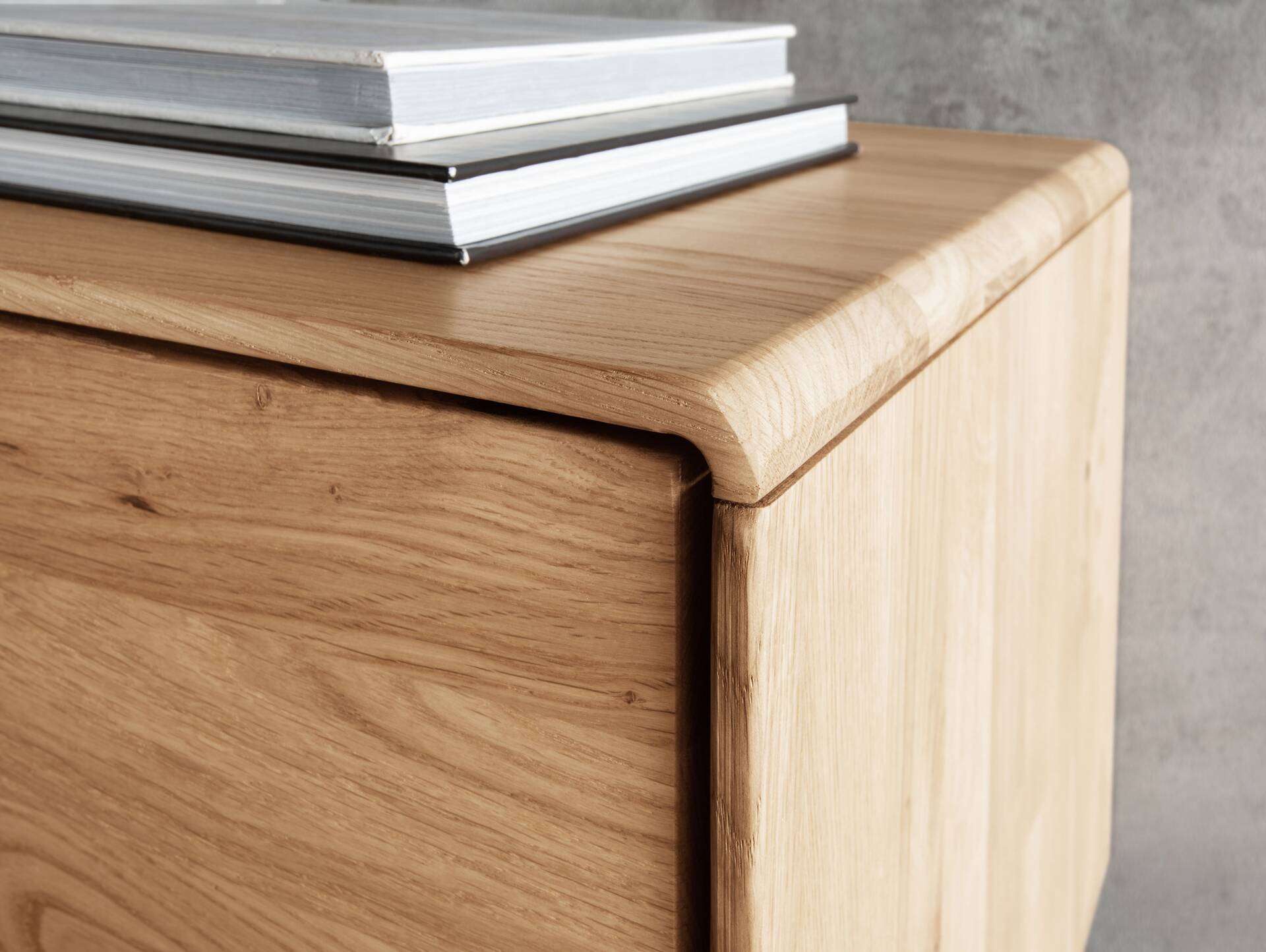 SARRAGOSSA Highboard II, Material Massivholz, Wildeiche geölt 