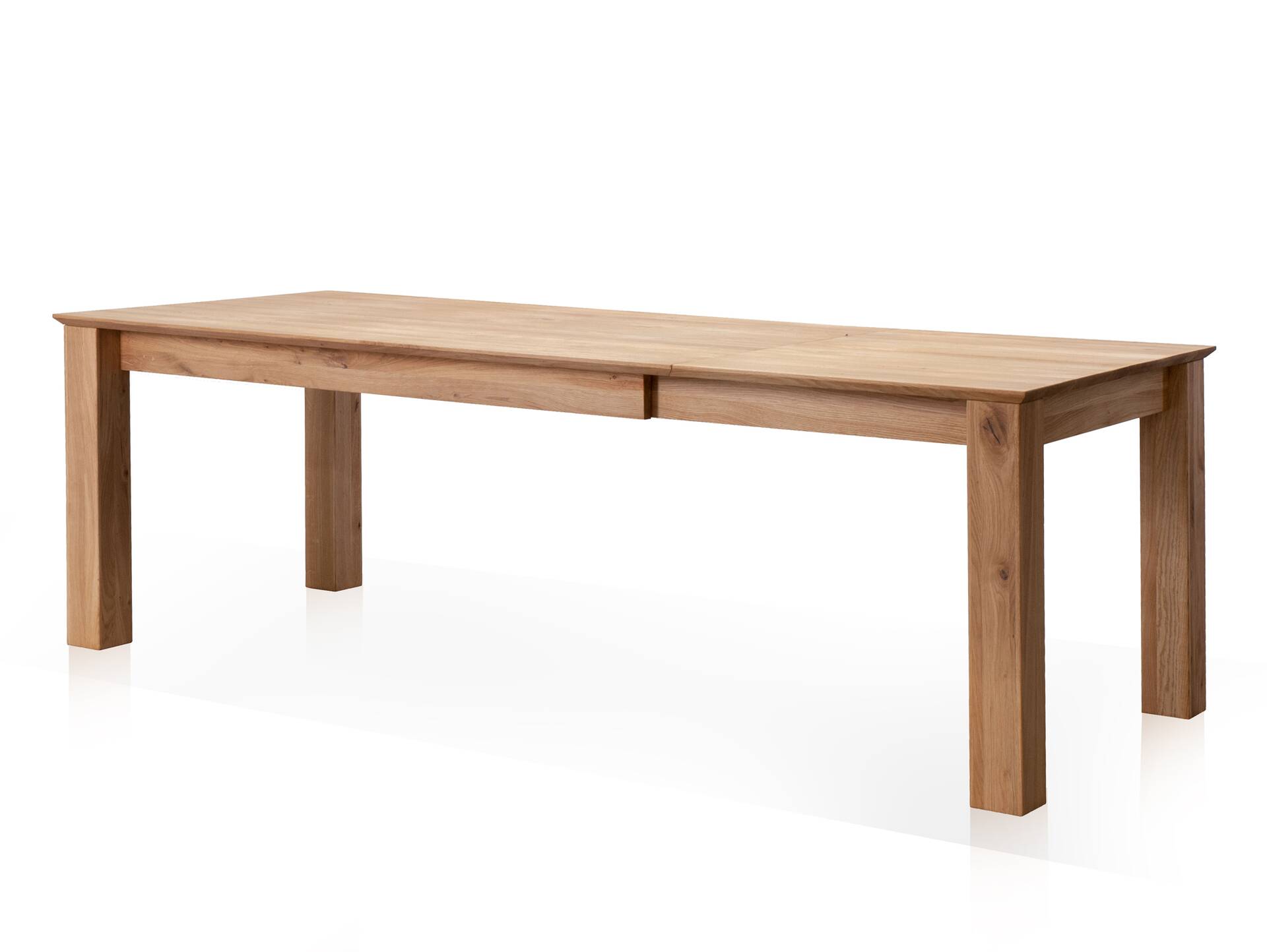 MADDY Esstisch / Ausziehtisch, Material Massivholz, Wildeiche geölt 160/230 x 90 cm 