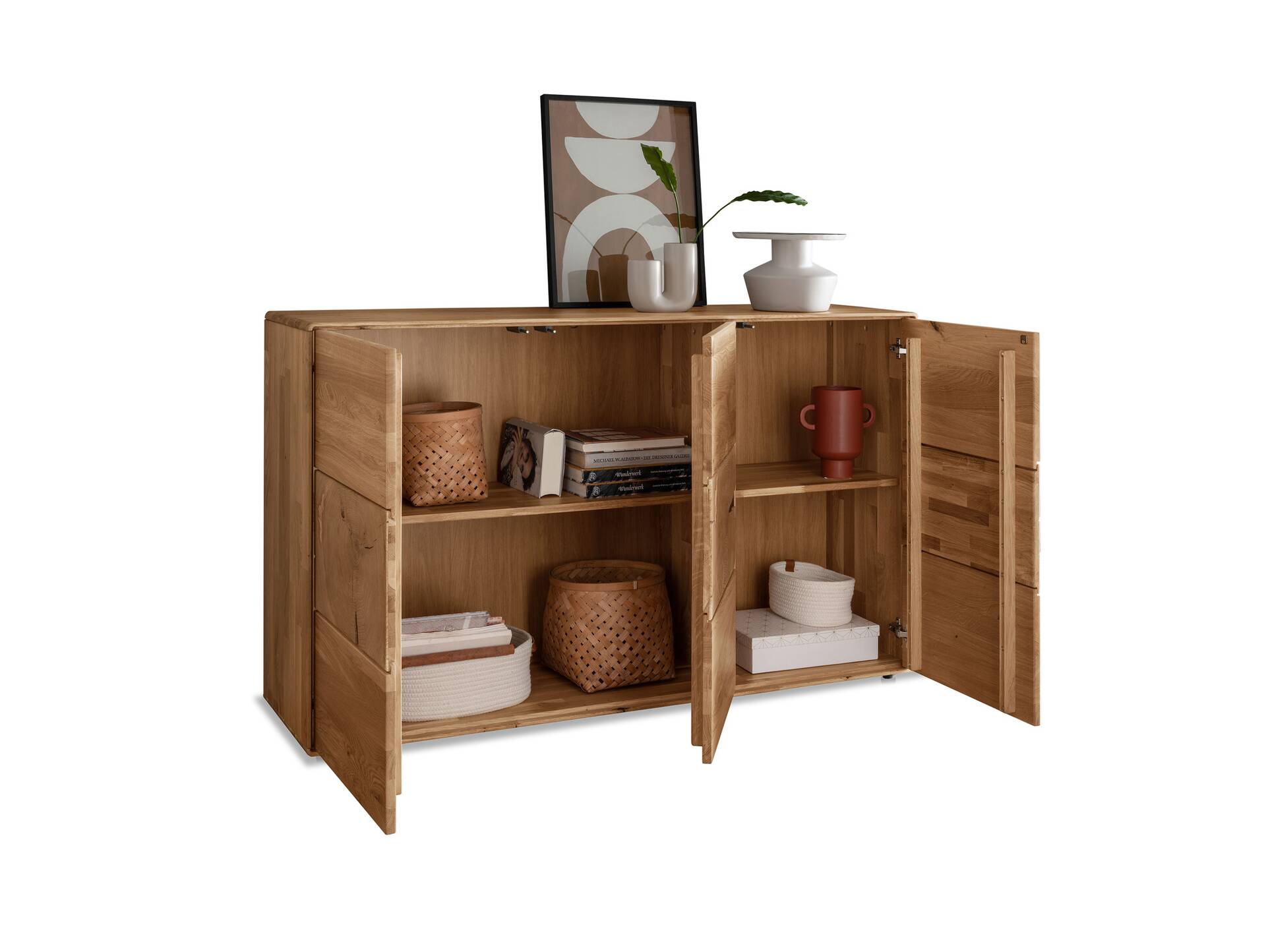 SARRAGOSSA Sideboard I, Material Massivholz, Wildeiche geölt 