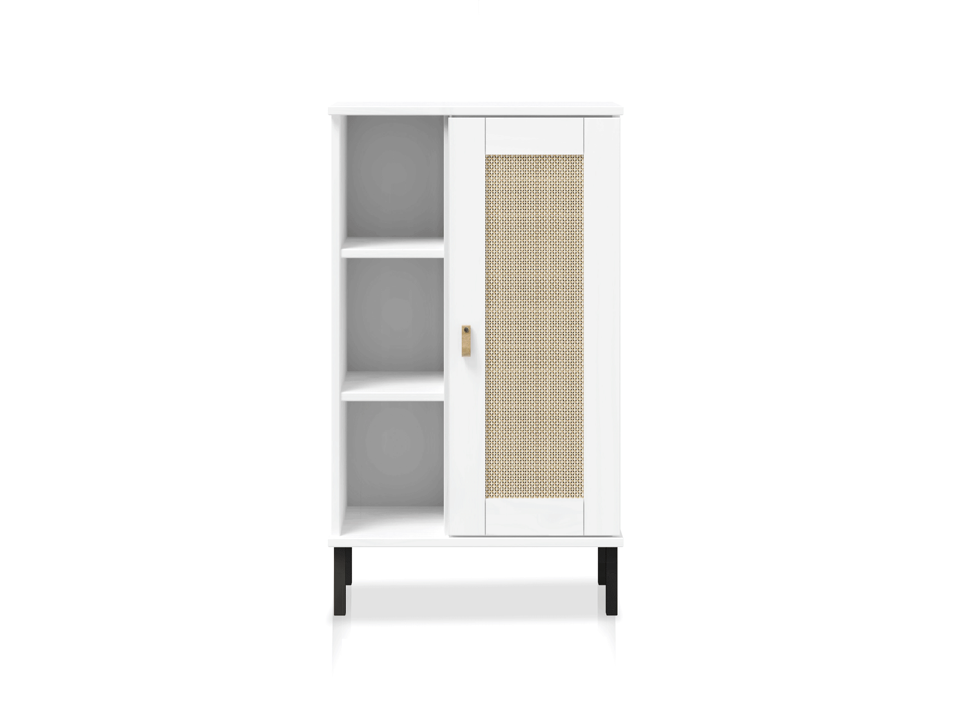 CINOY Regal I fürs Badezimmer, Material Massivholz, Kiefer lackiert weiss