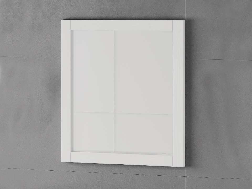 CINOY Spiegel, Material Massivholz, Kiefer lackiert weiss