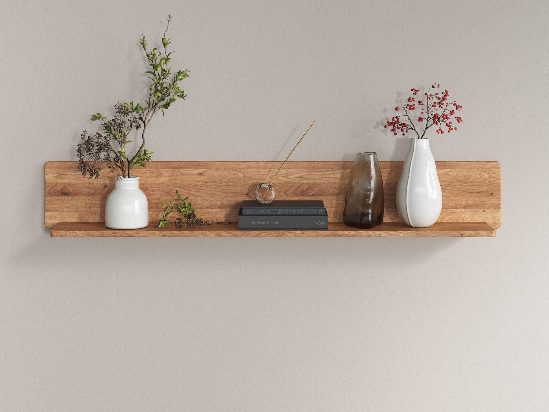 ANDINO Wandboard, Material Massivholz, Wildeiche geölt 