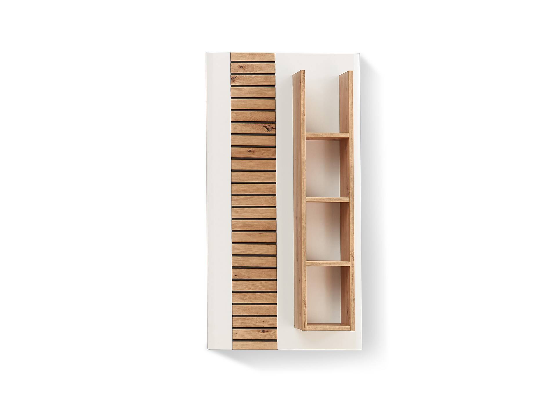 FABINA Wandregal, Material Spanplatte, Artisan Eiche Nachbildung/weiss 