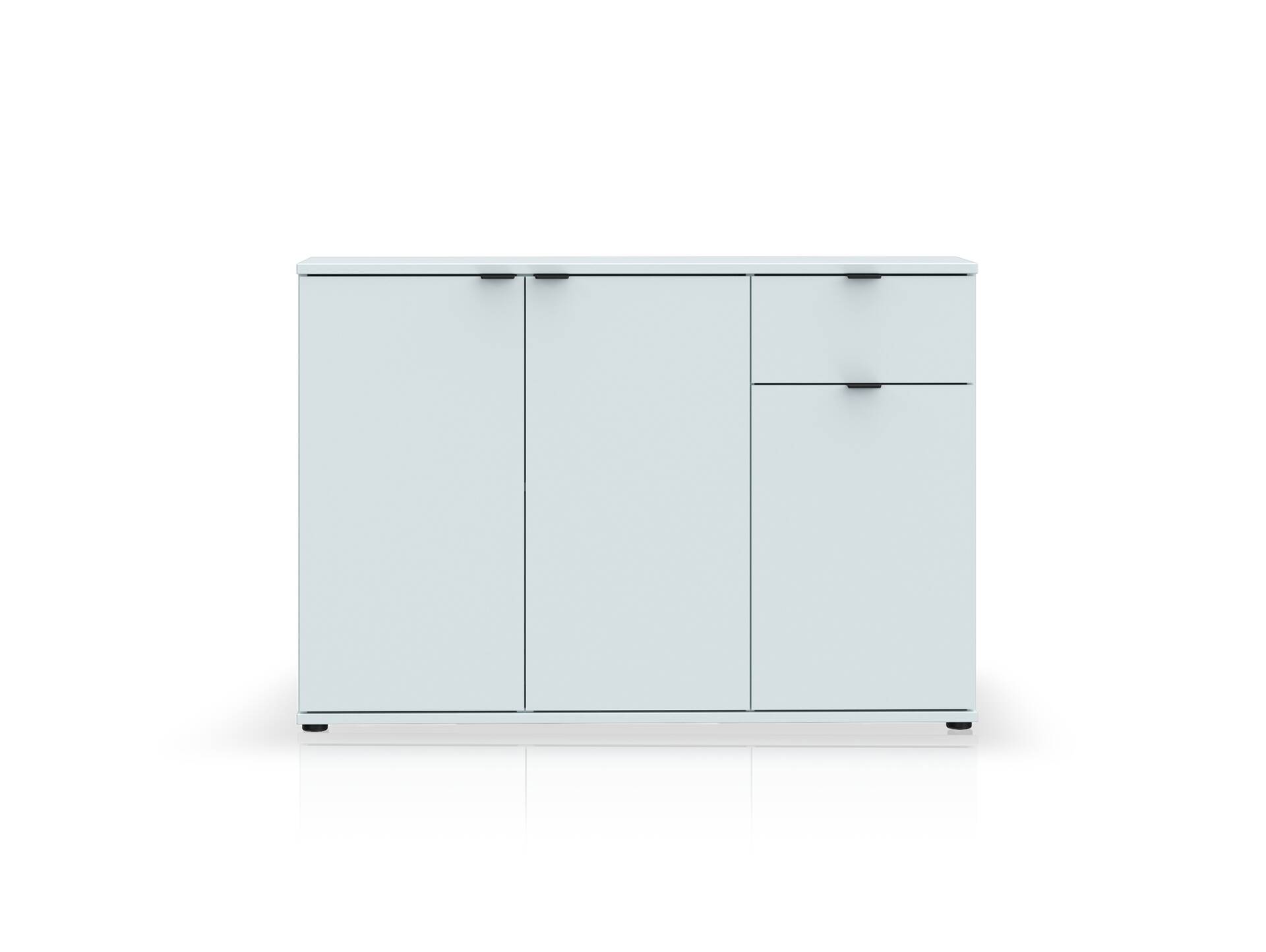 GINNY Kommode III, Material Spanplatte Hellgrau
