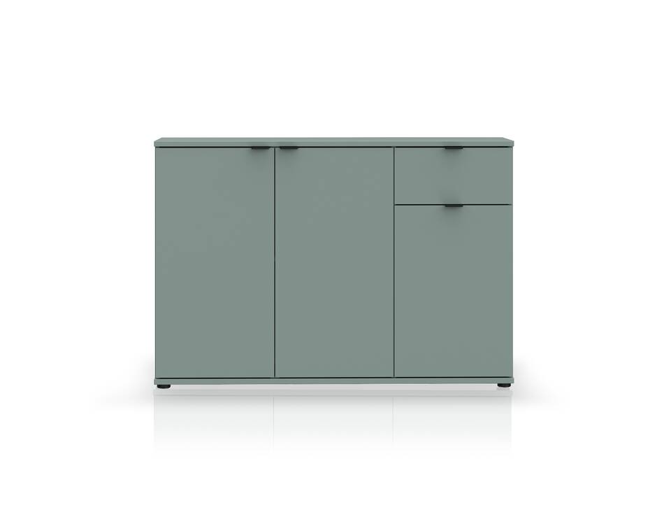 GINNY Kommode III, Material Spanplatte Salbei