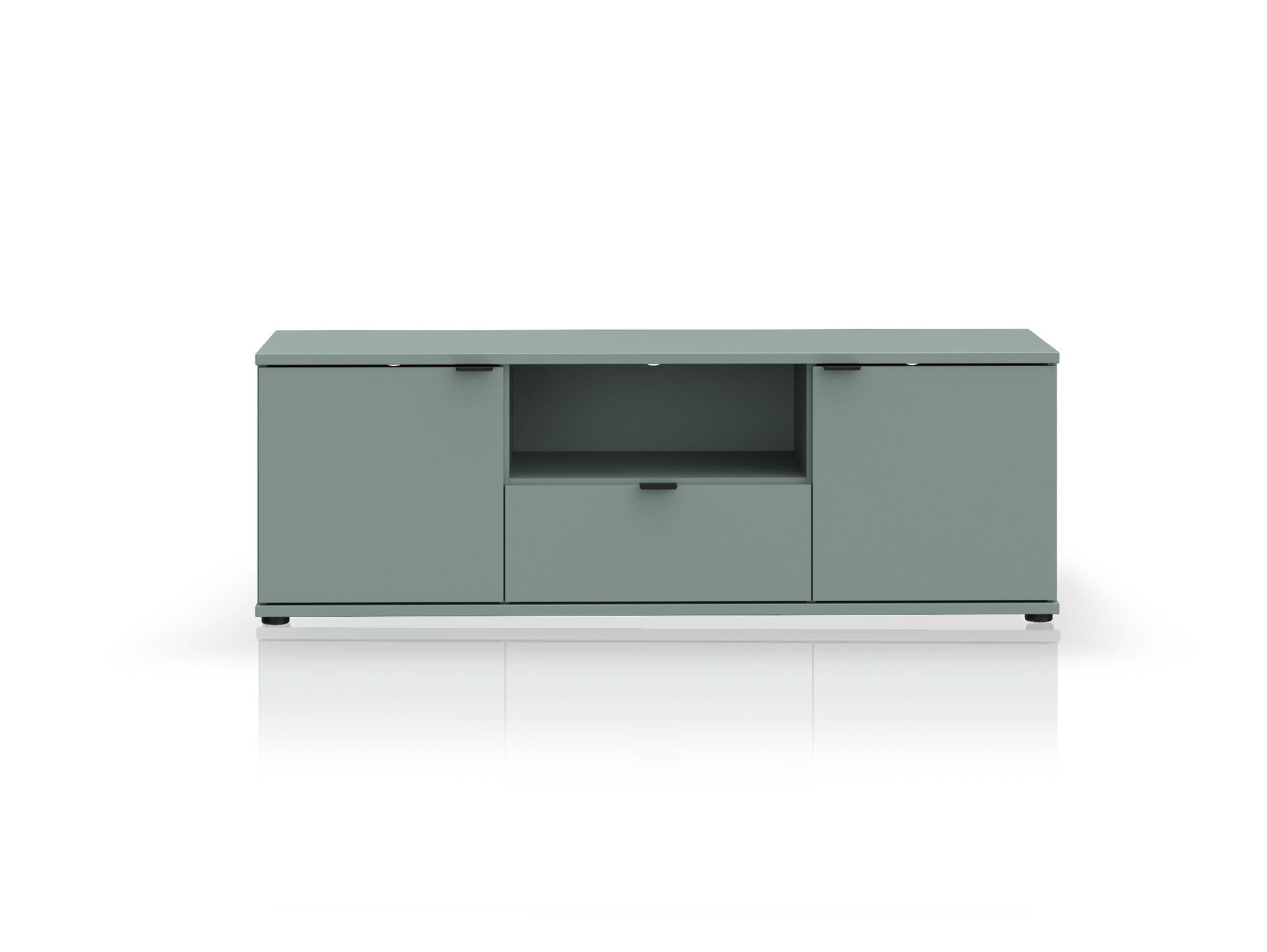 GINNY TV-Board, Material Spanplatte Salbei