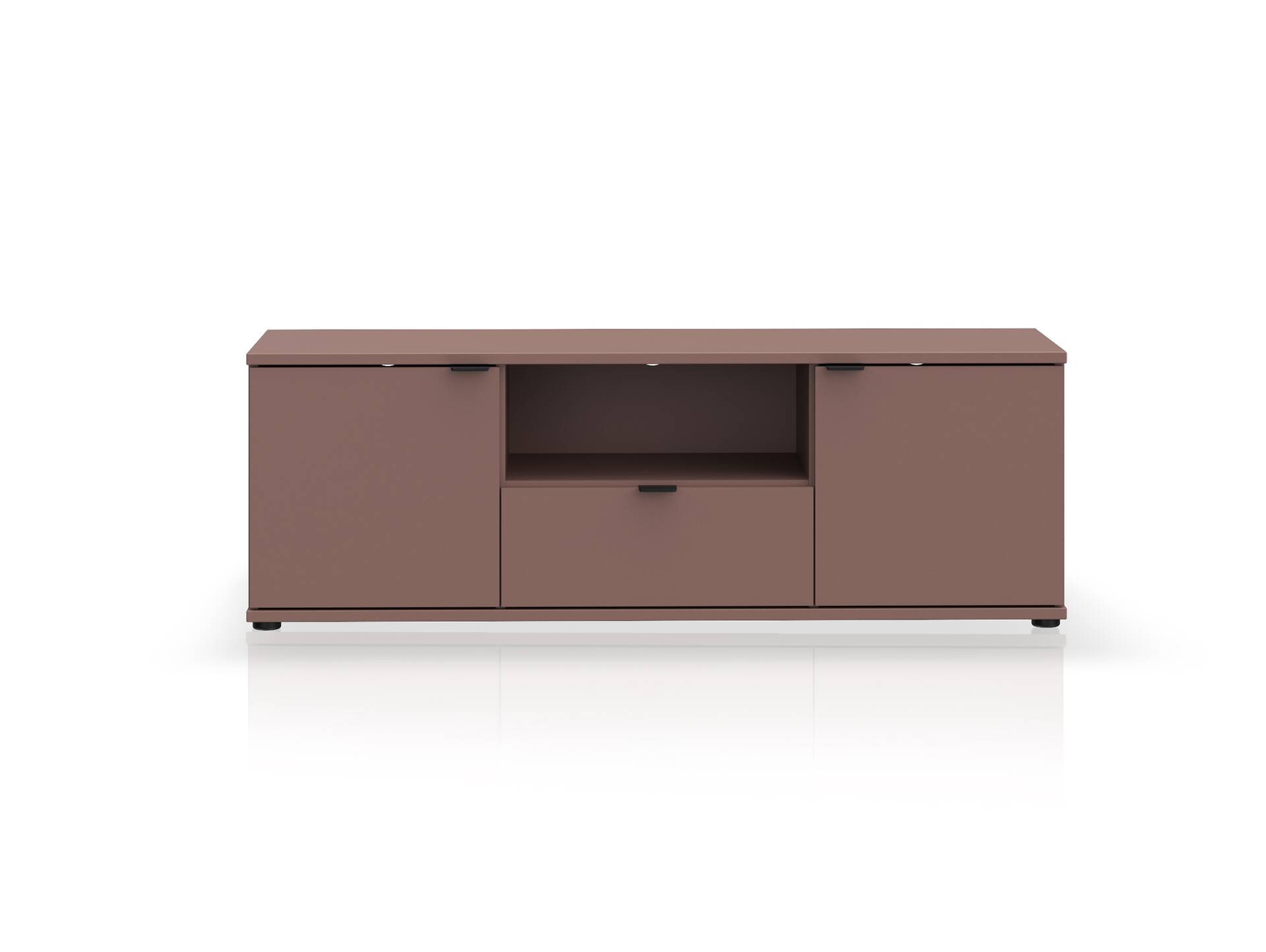 GINNY TV-Board, Material Spanplatte Terracotta