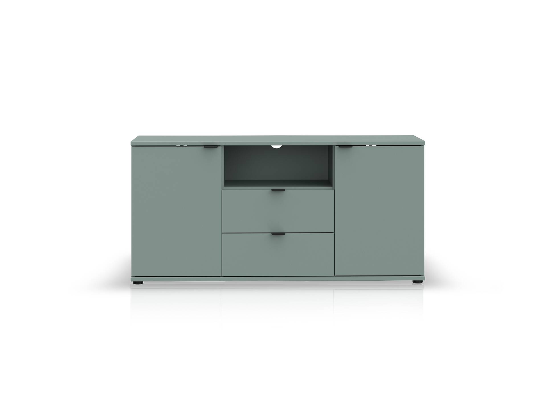 GINNY TV-Unterschrank, Material Spanplatte Salbei